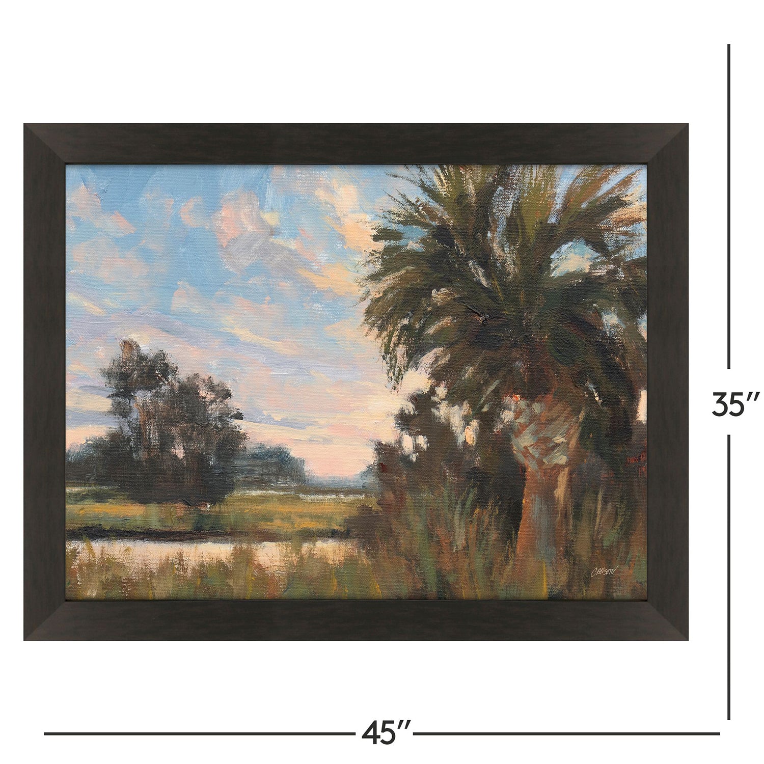 Malanta Knowles Palmetto Sunset Framed Art