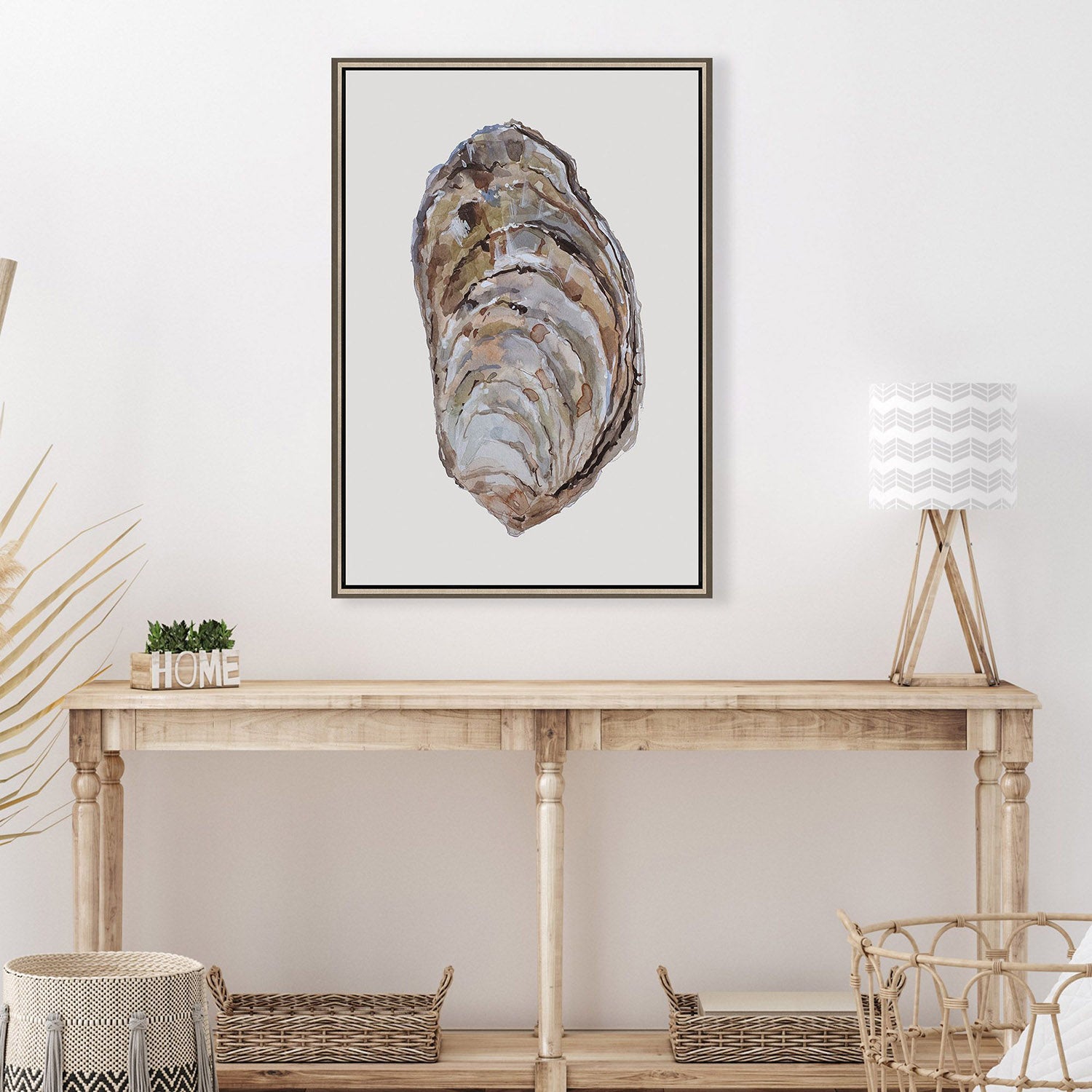 Malanta Knowles Oyster Elegance Canvas Art