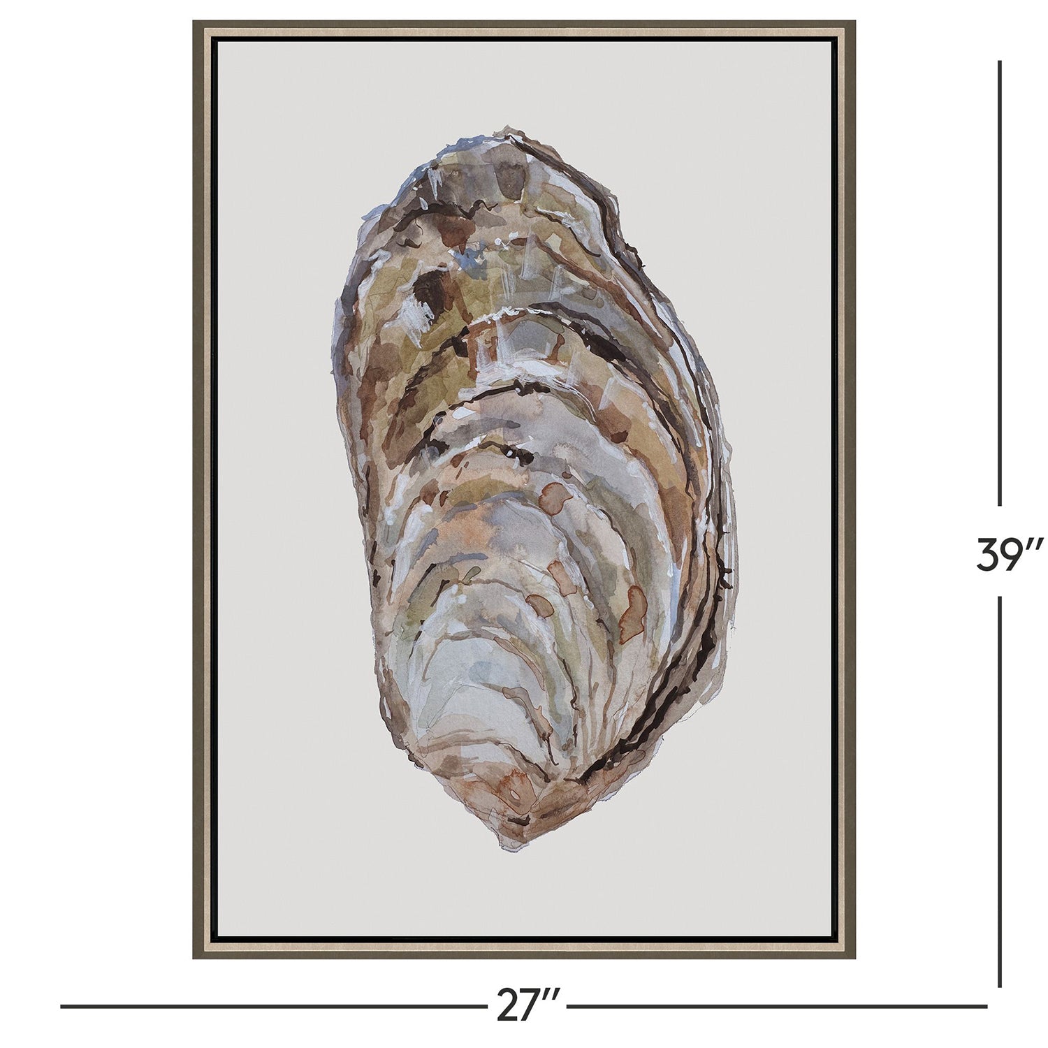 Malanta Knowles Oyster Elegance Canvas Art