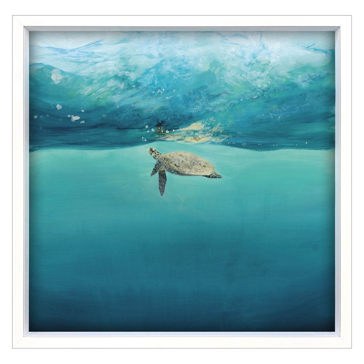 Malanta Knowles Turtle Reflection Framed Art