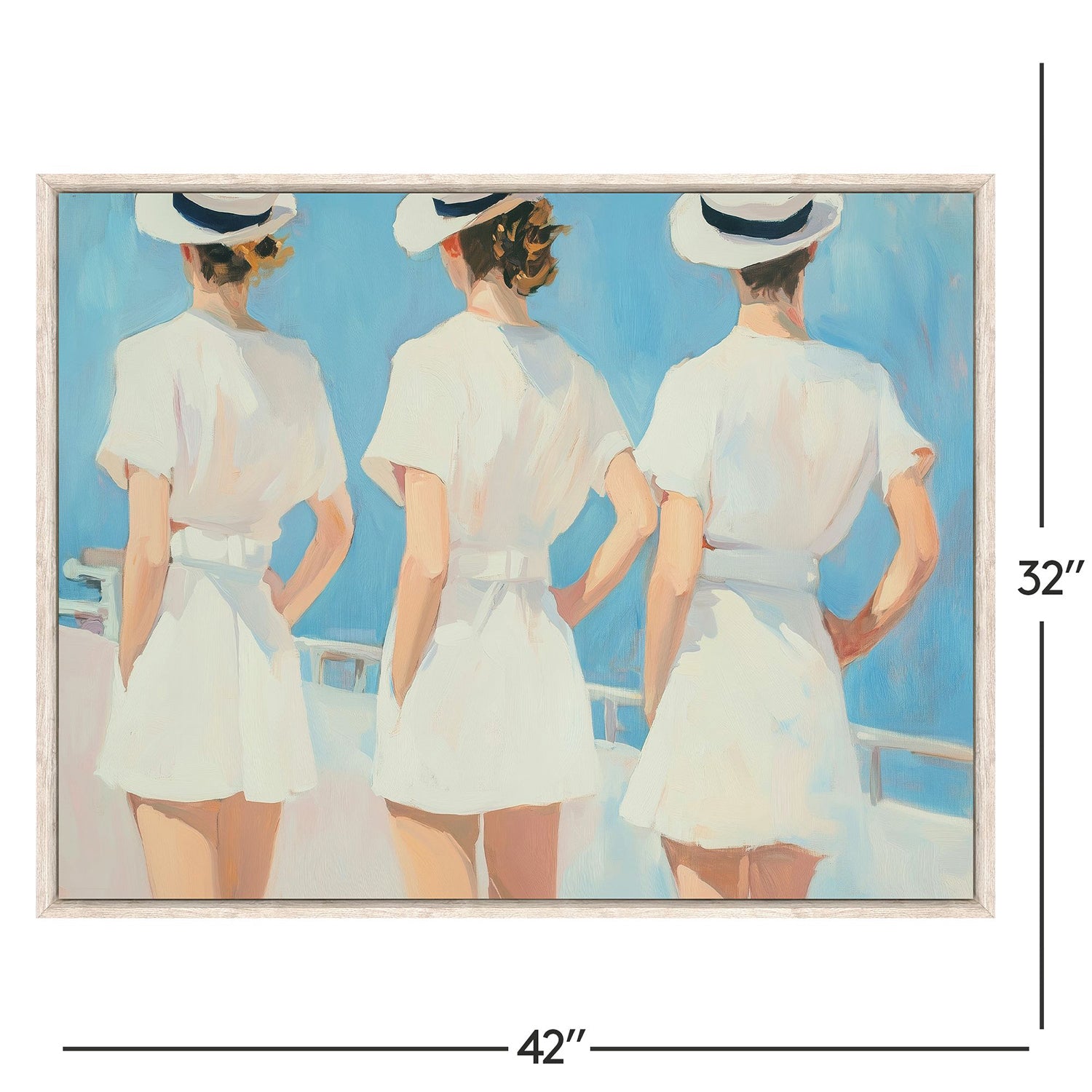 Malanta Knowles Retro Three Sailors Canvas Art
