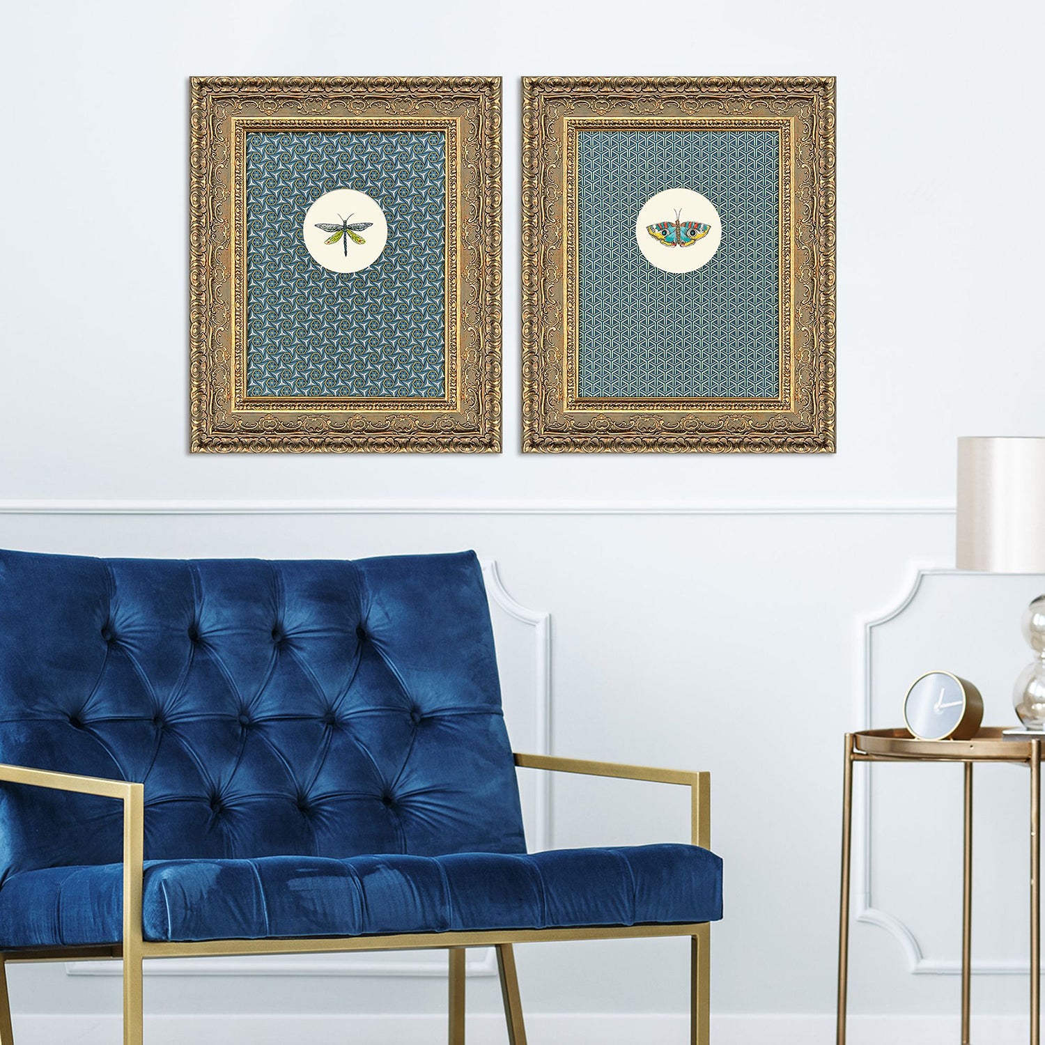 PopJoy Studio Aflutter II Framed Art Set of 2