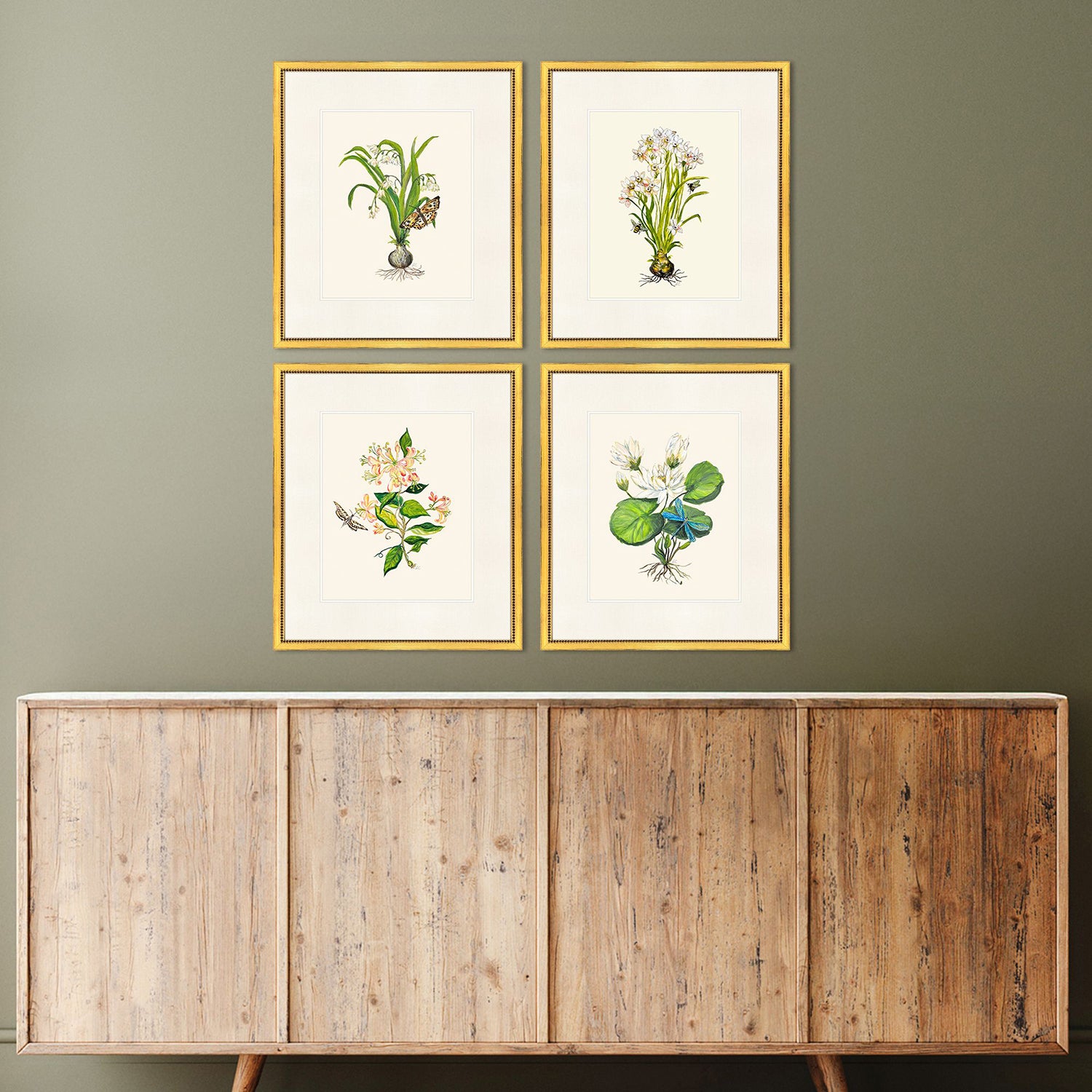 PopJoy Studio Delicate Medley I Framed Art Set of 4