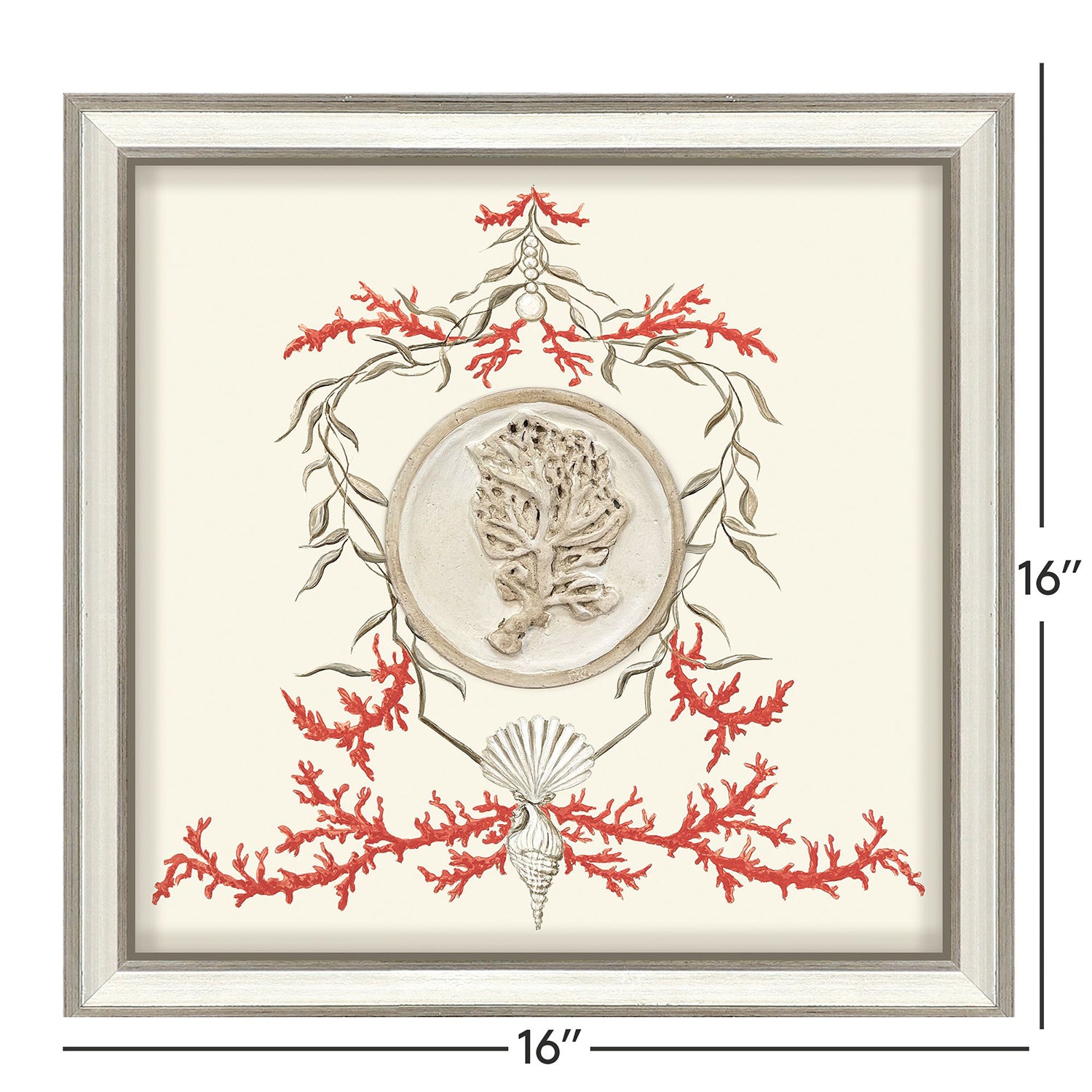 PopJoy Studio Coral Elegance I Framed Art Set of 2