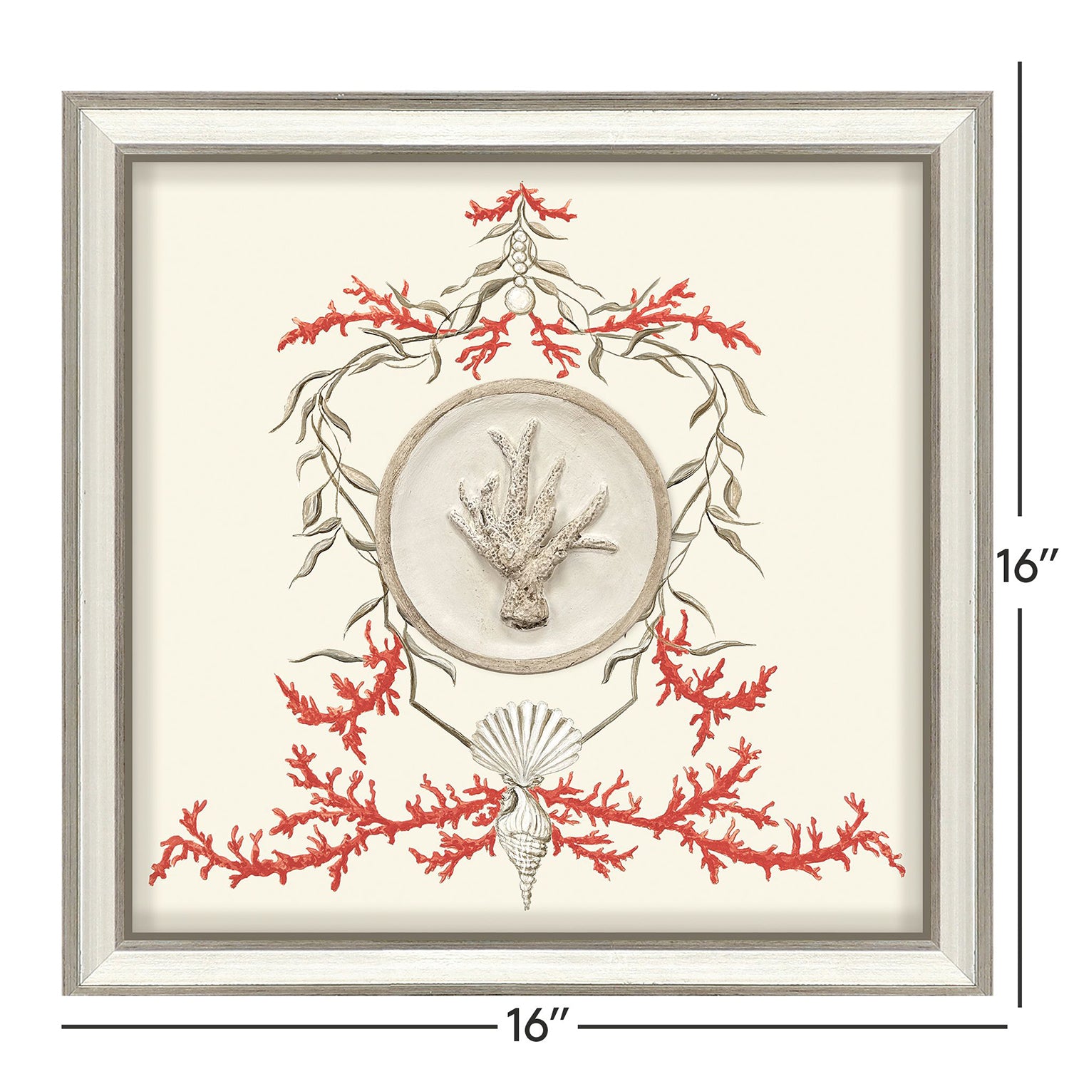 PopJoy Studio Coral Elegance II Framed Art Set of 2