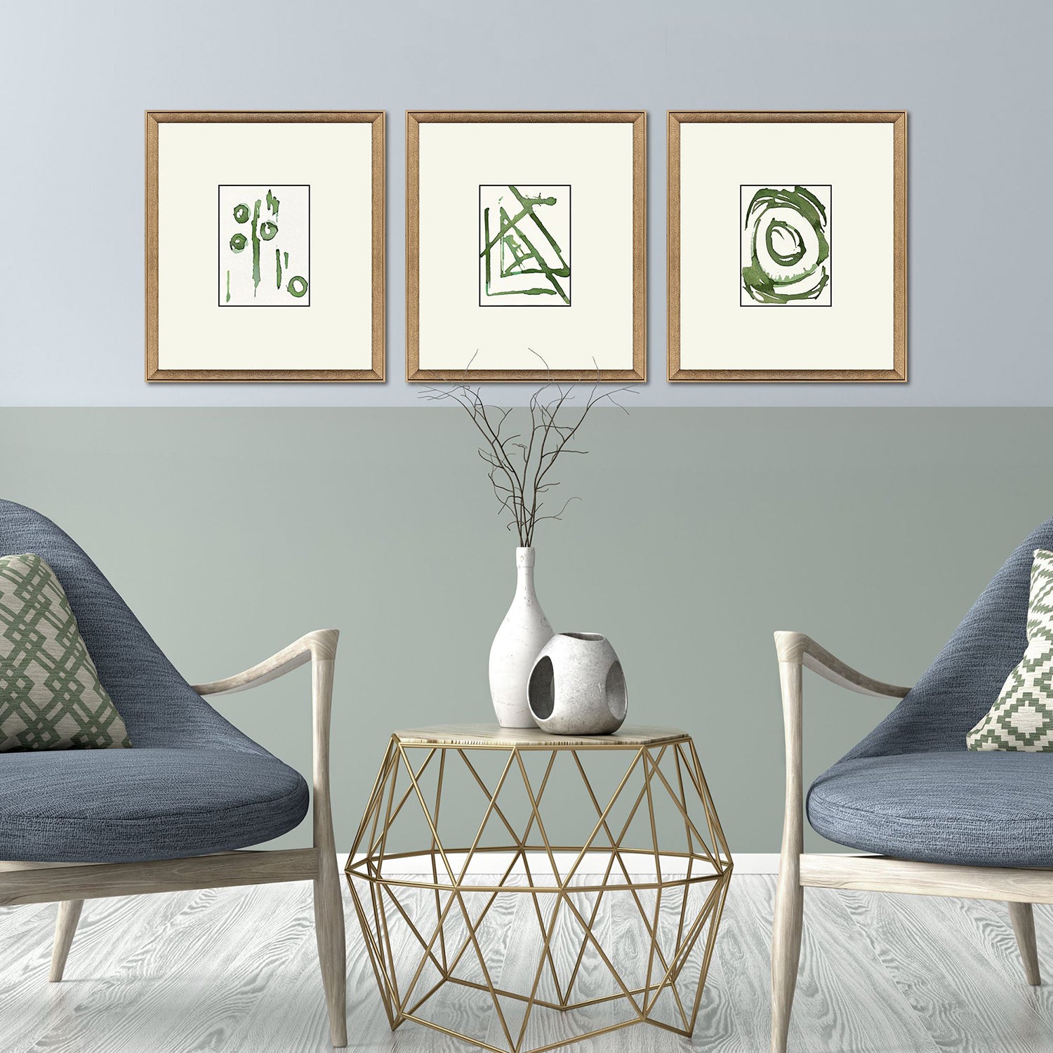 Sarah Lang Chaos I Framed Art Set of 3