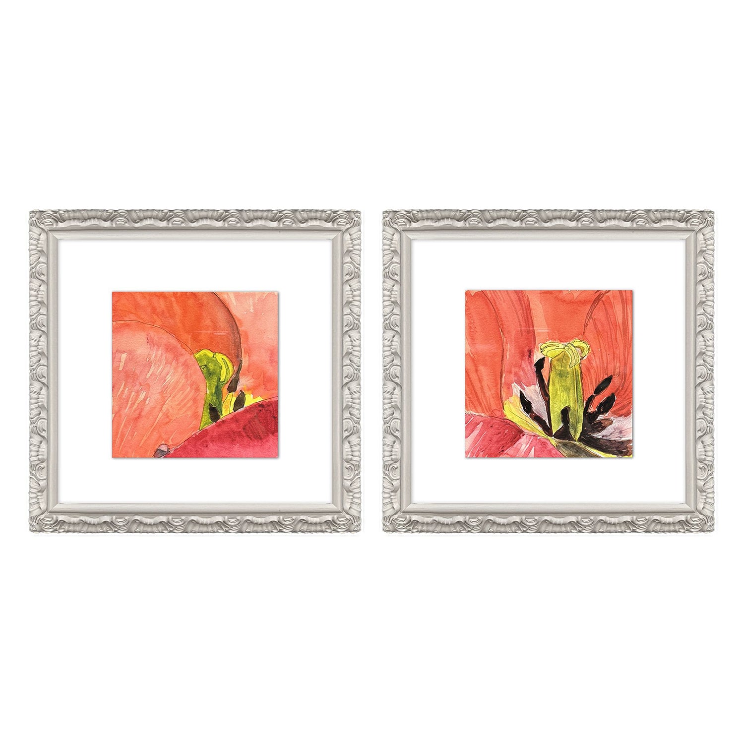 Sarah Lang Colorful Lily II Framed Art Set of 2