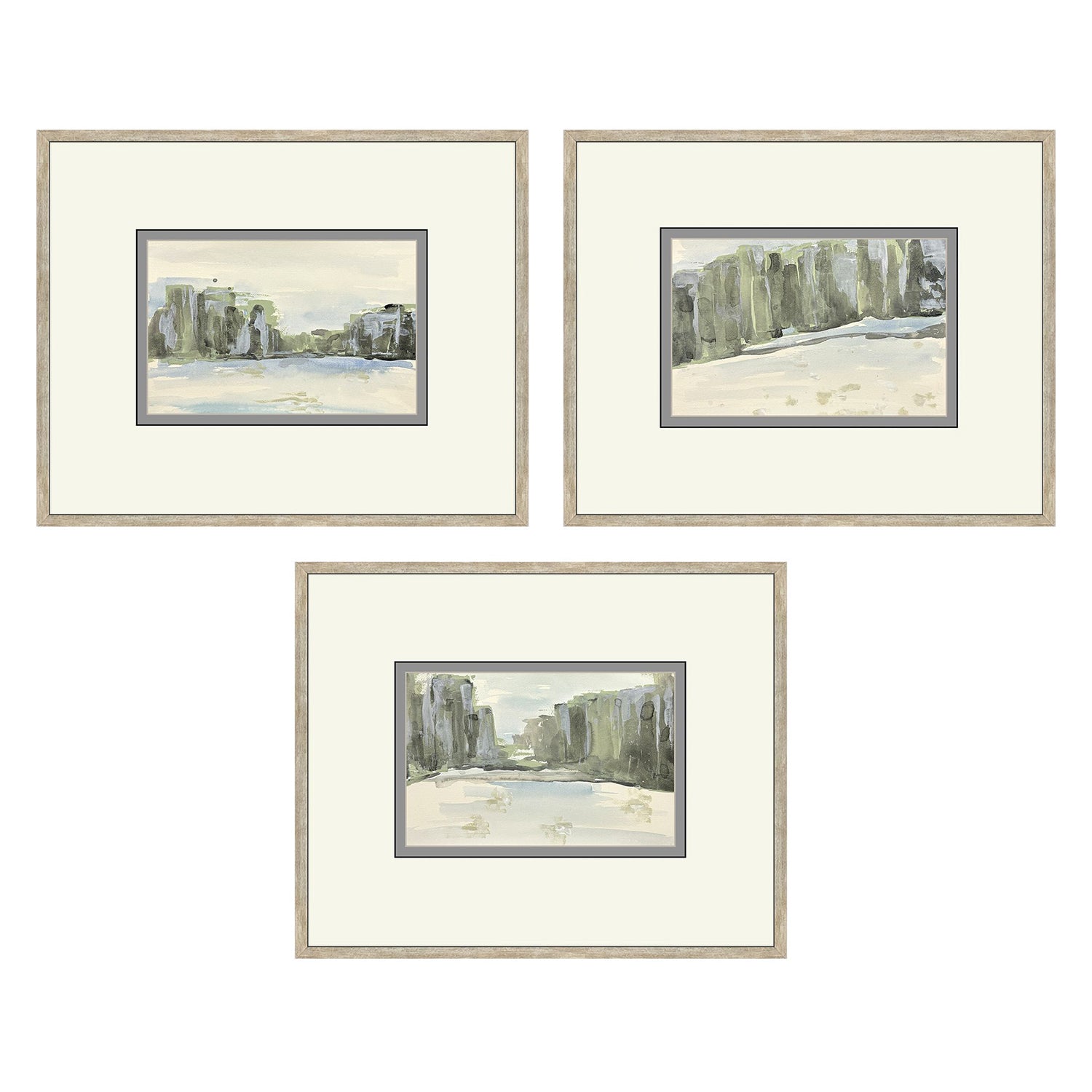 Sarah Lang Distant Landscape I Framed Art Set of 3