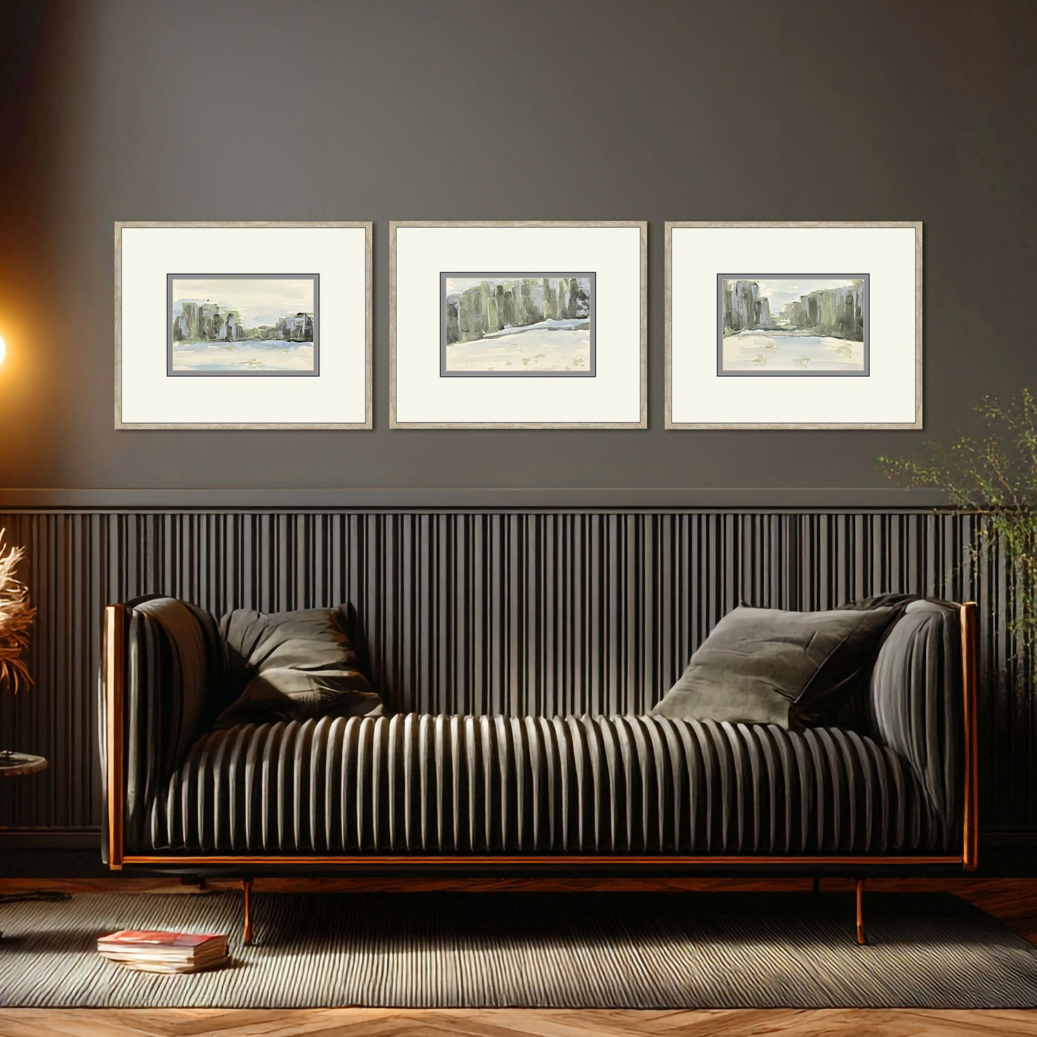 Sarah Lang Distant Landscape I Framed Art Set of 3