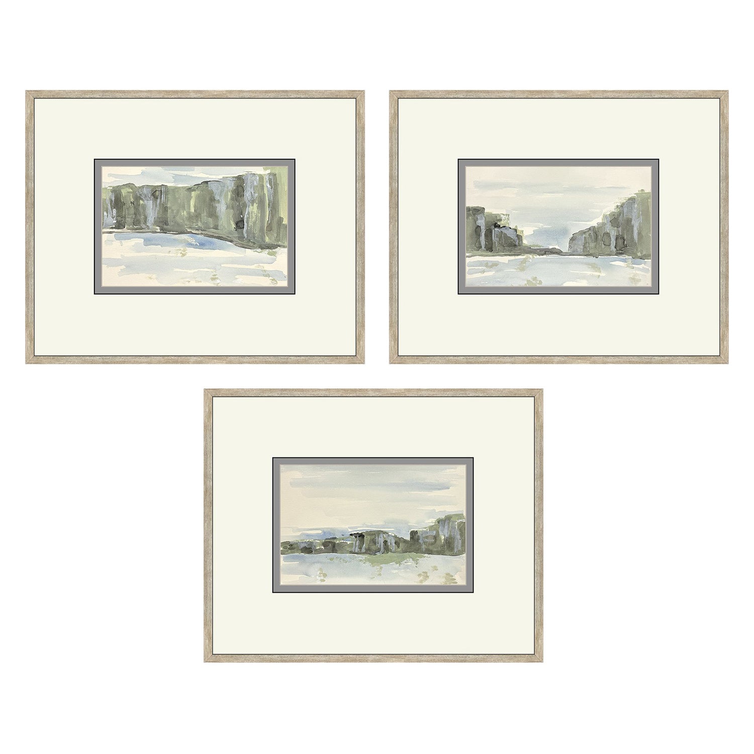 Sarah Lang Distant Landscape II Framed Art Set of 3