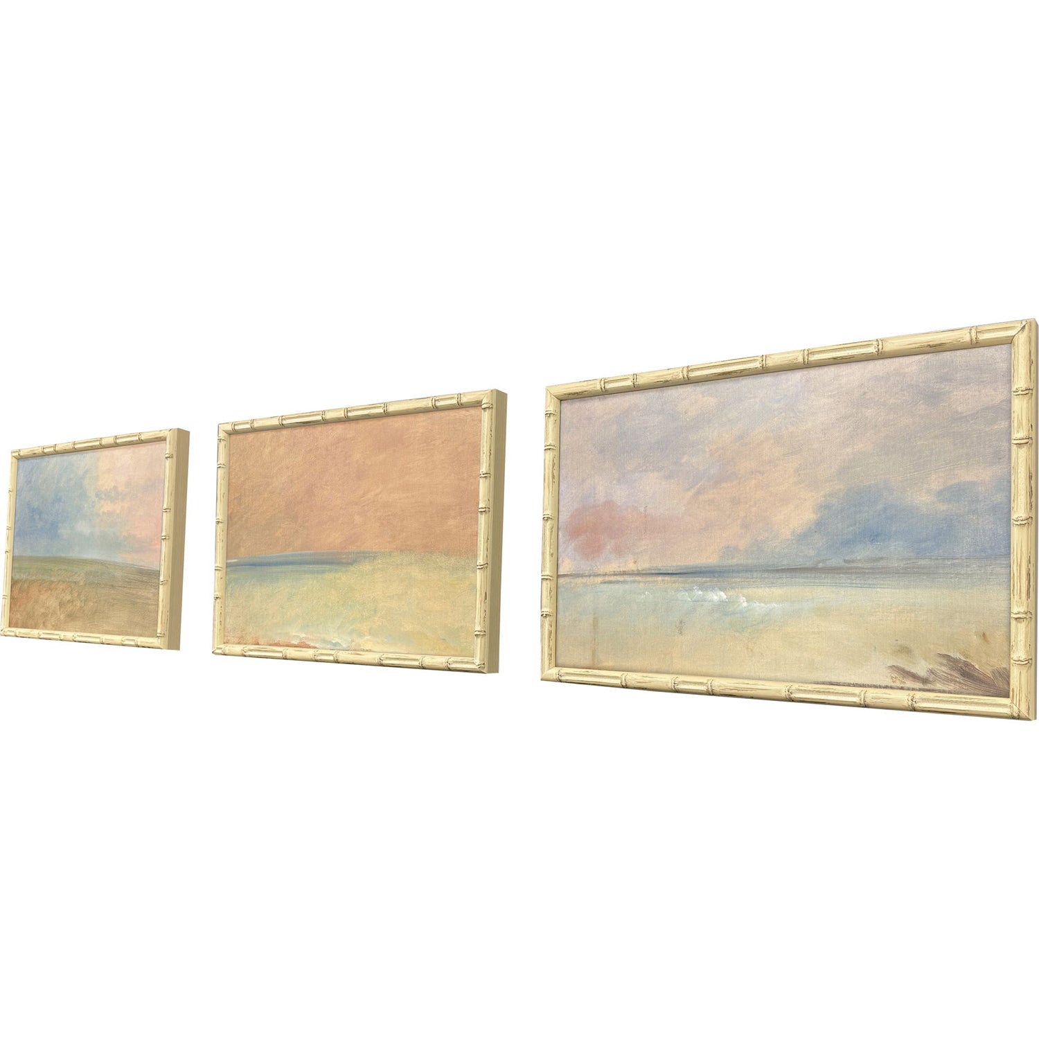 Sarah Lang Serene Horizon I Framed Art Set of 3