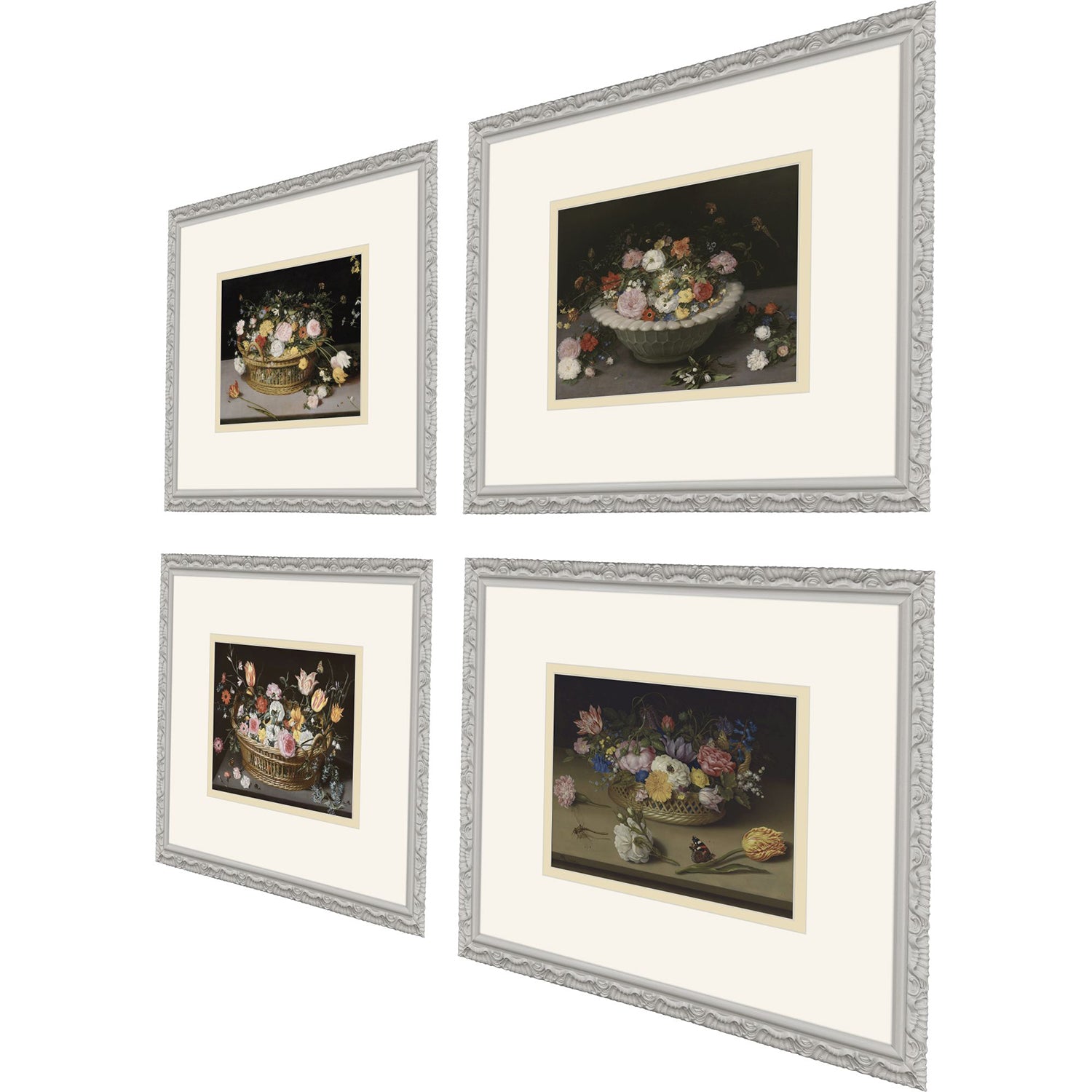 Jordan Glassco-Smith Still Life Flowers Framed Art Set of 4