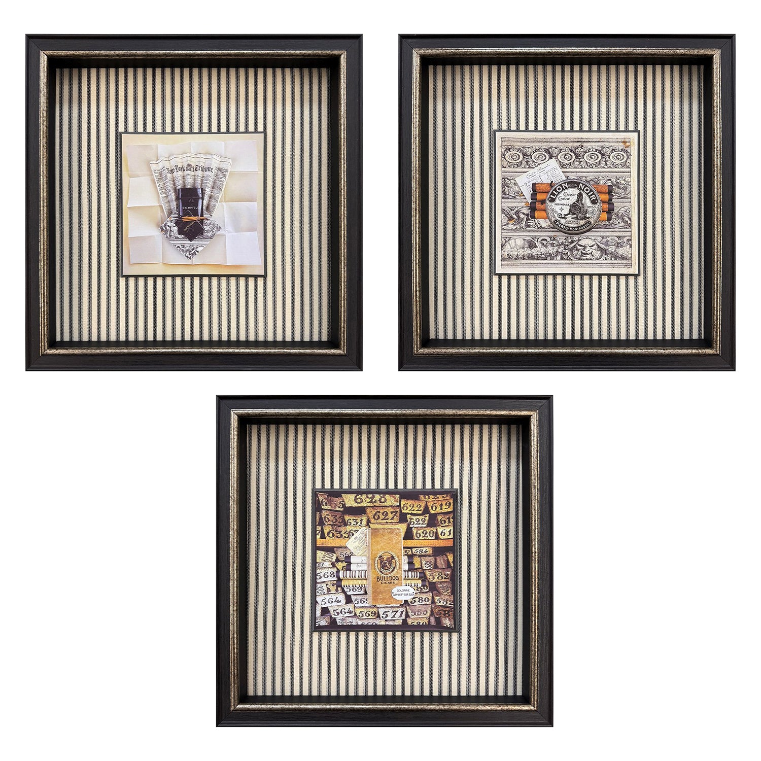 Malanta Knowles Vintage Collages I Framed Art Set of 3