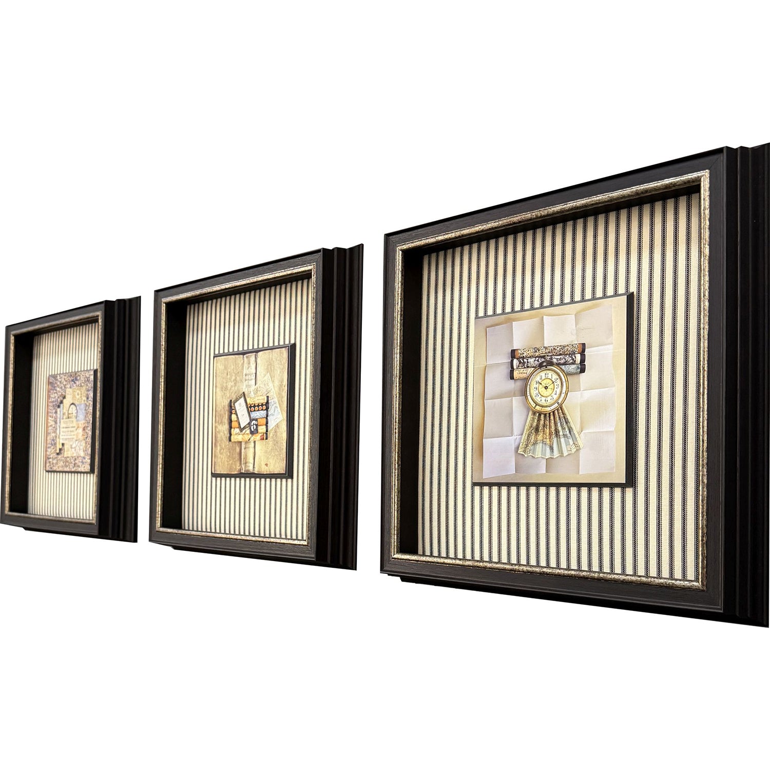 Malanta Knowles Vintage Collages II Framed Art Set of 3