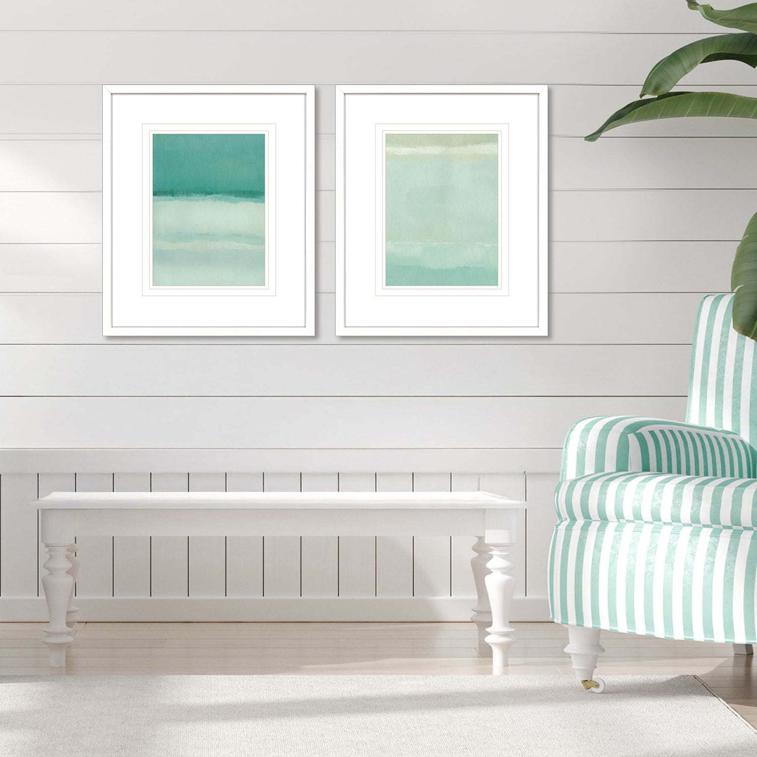 Jordan Glassco-Smith Verdigris Vista I Framed Art Set of 2