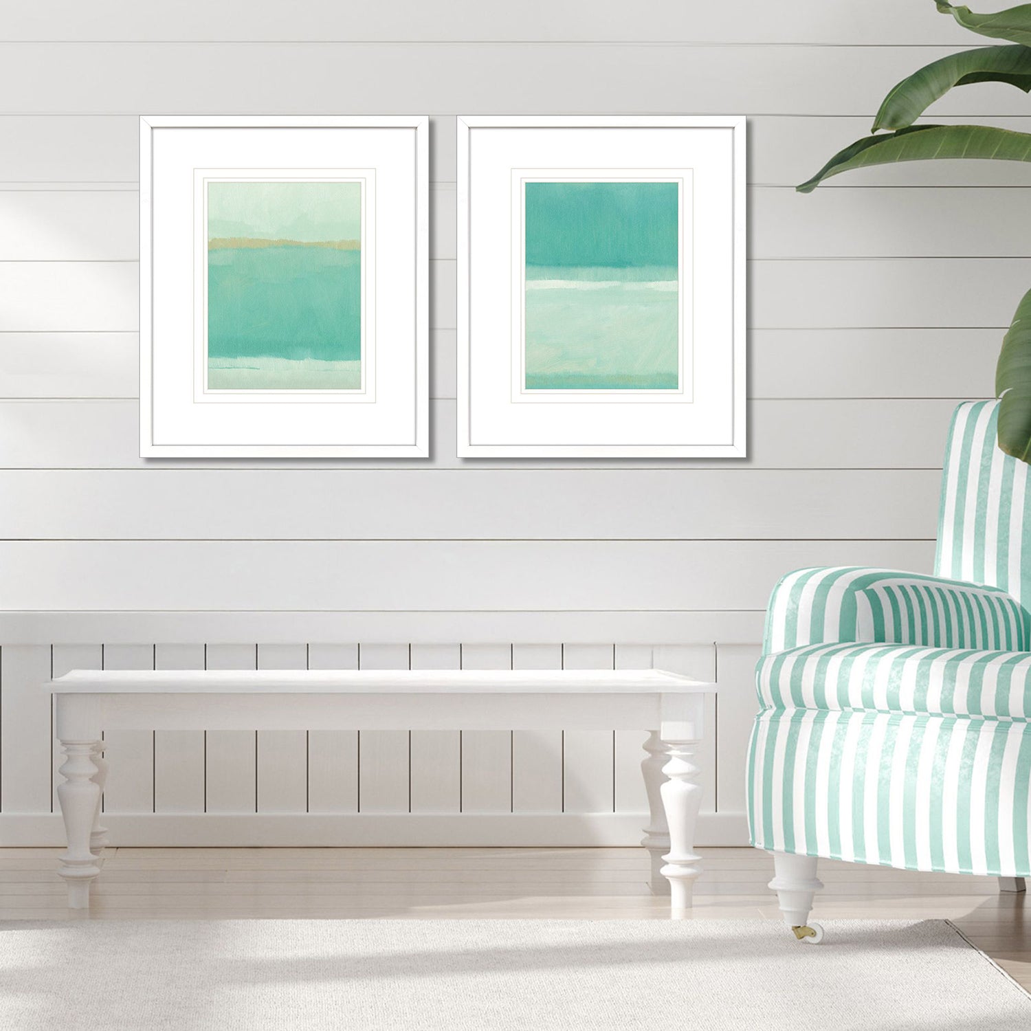 Jordan Glassco-Smith Verdigris Vista II Framed Art Set of 2