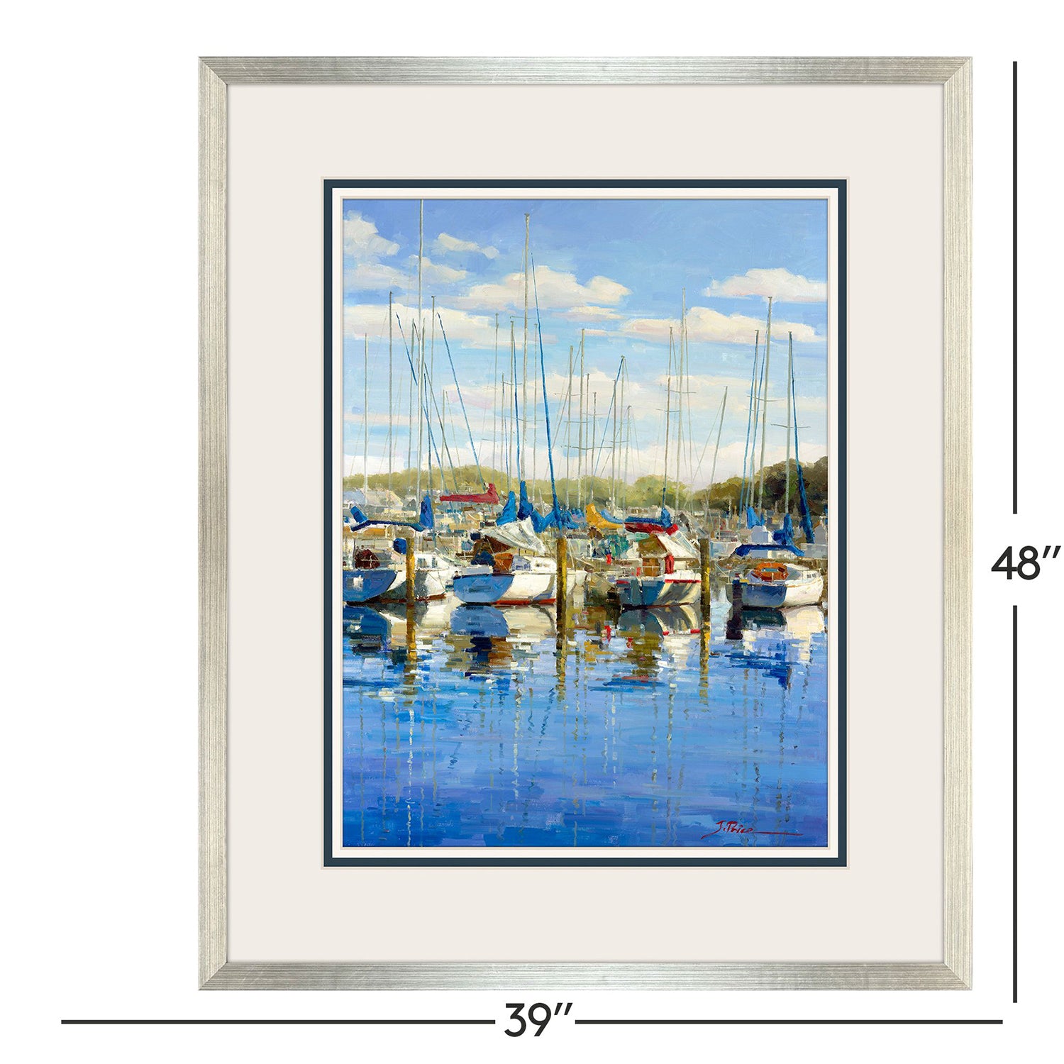 Malanta Knowles At the Marina Framed Art
