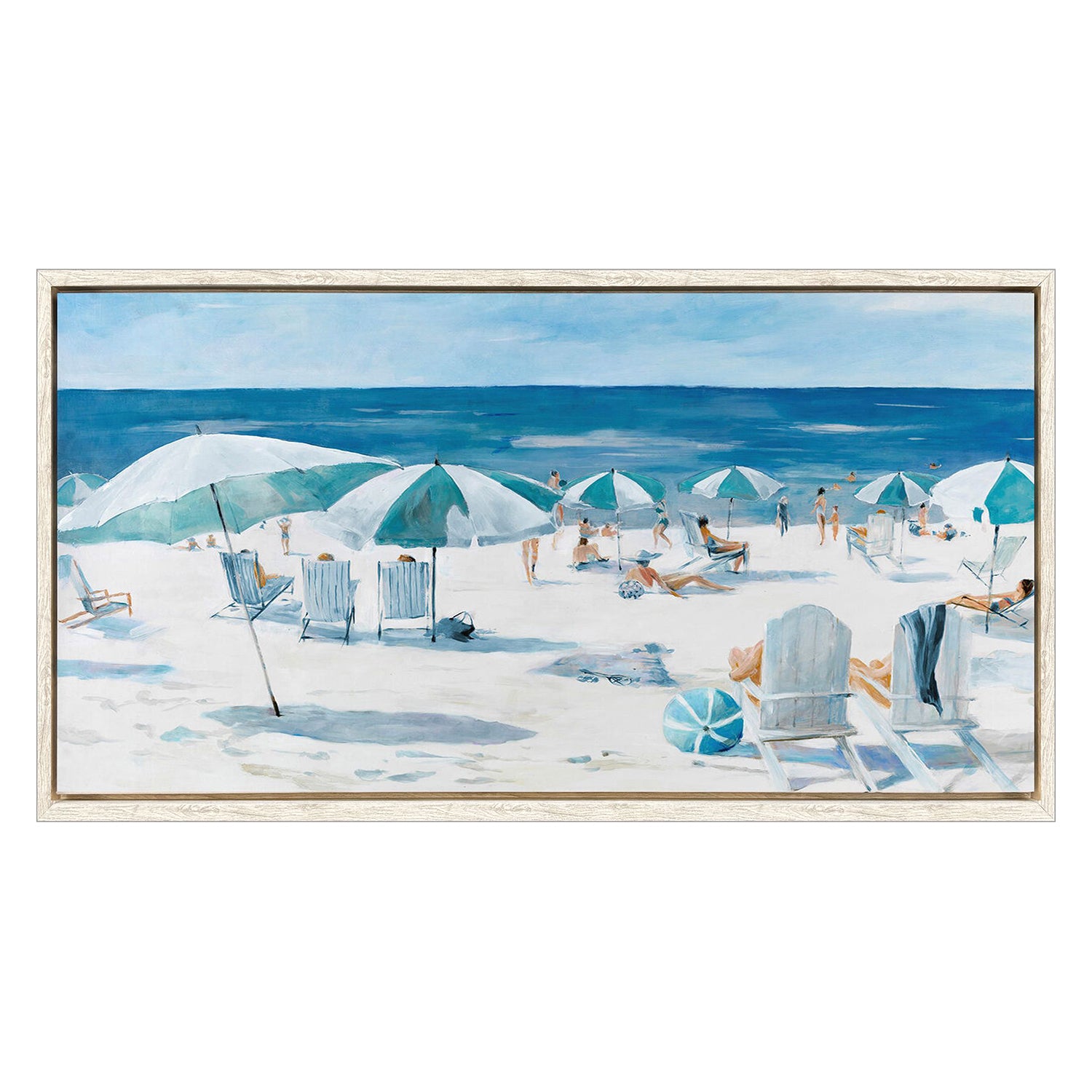 Jordan Glassco-Smith Umbrella Beach Canvas Art