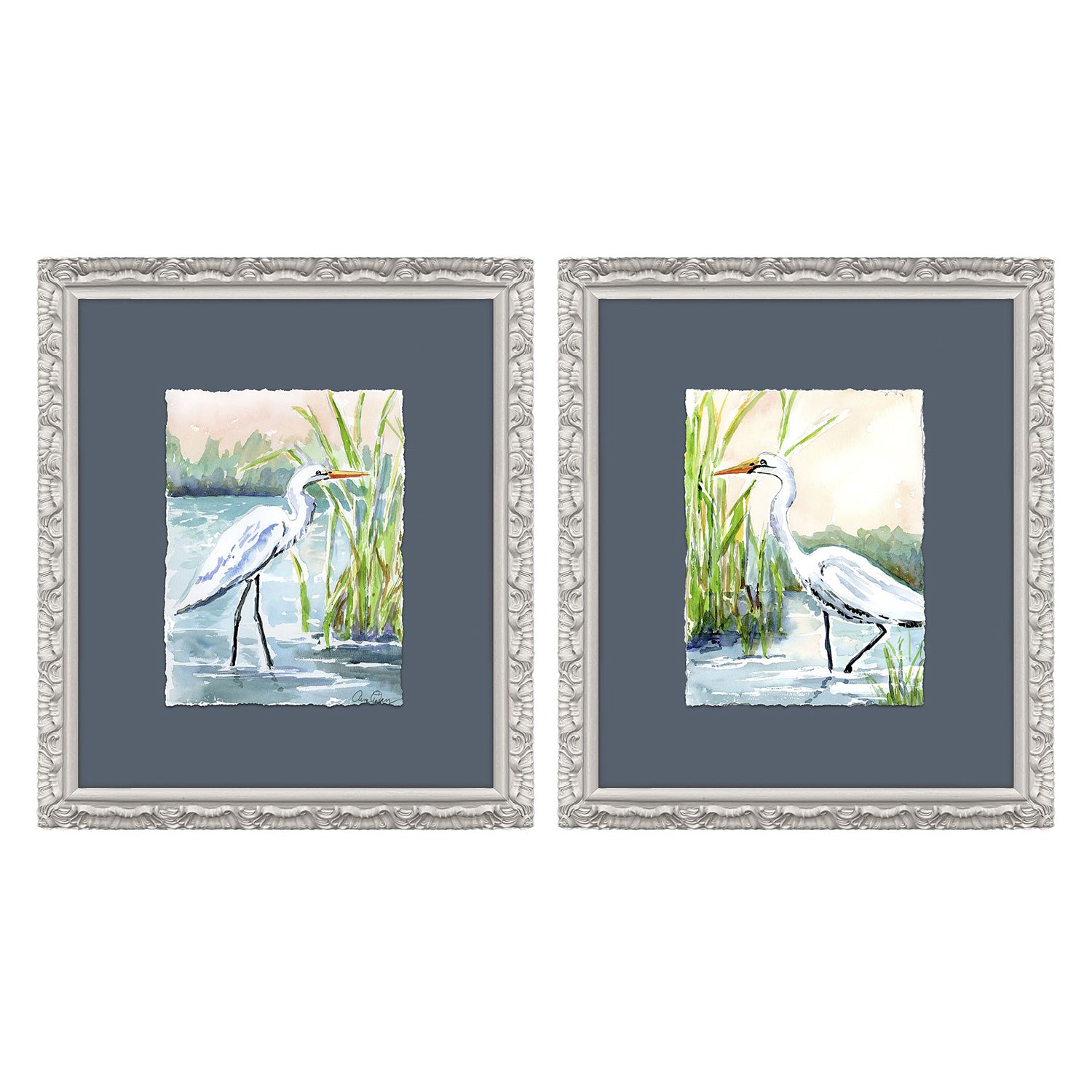 Sarah Lang Wading in Shallows Framed Art Set of 2