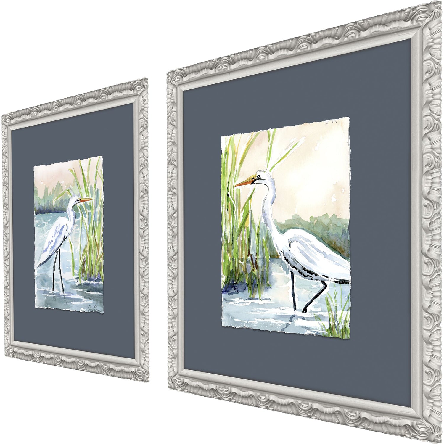 Sarah Lang Wading in Shallows Framed Art Set of 2