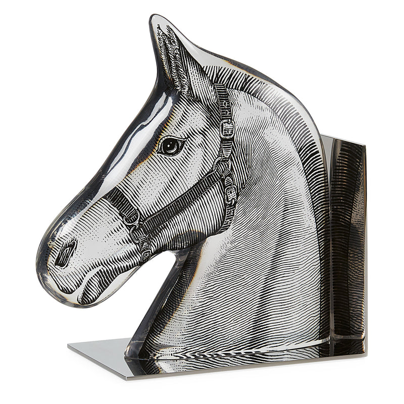 Jonathan Adler Horse Bookend Set Paynes Gray