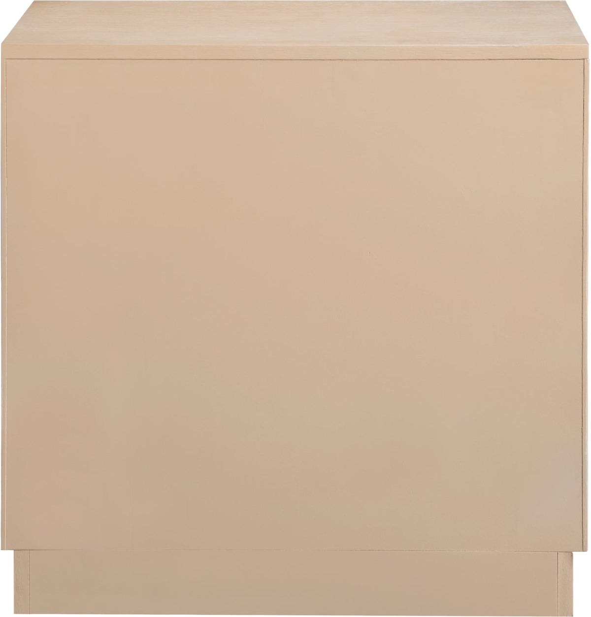 Scallop 24in Natural Oak Veneer Nightstand Set of 2