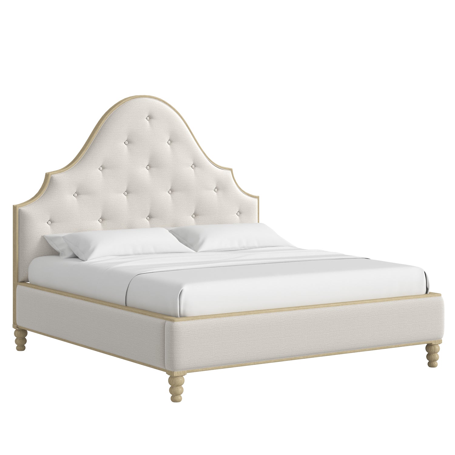 A.R.T. Furniture Haven Sundrenched Oak Upholstered Bed