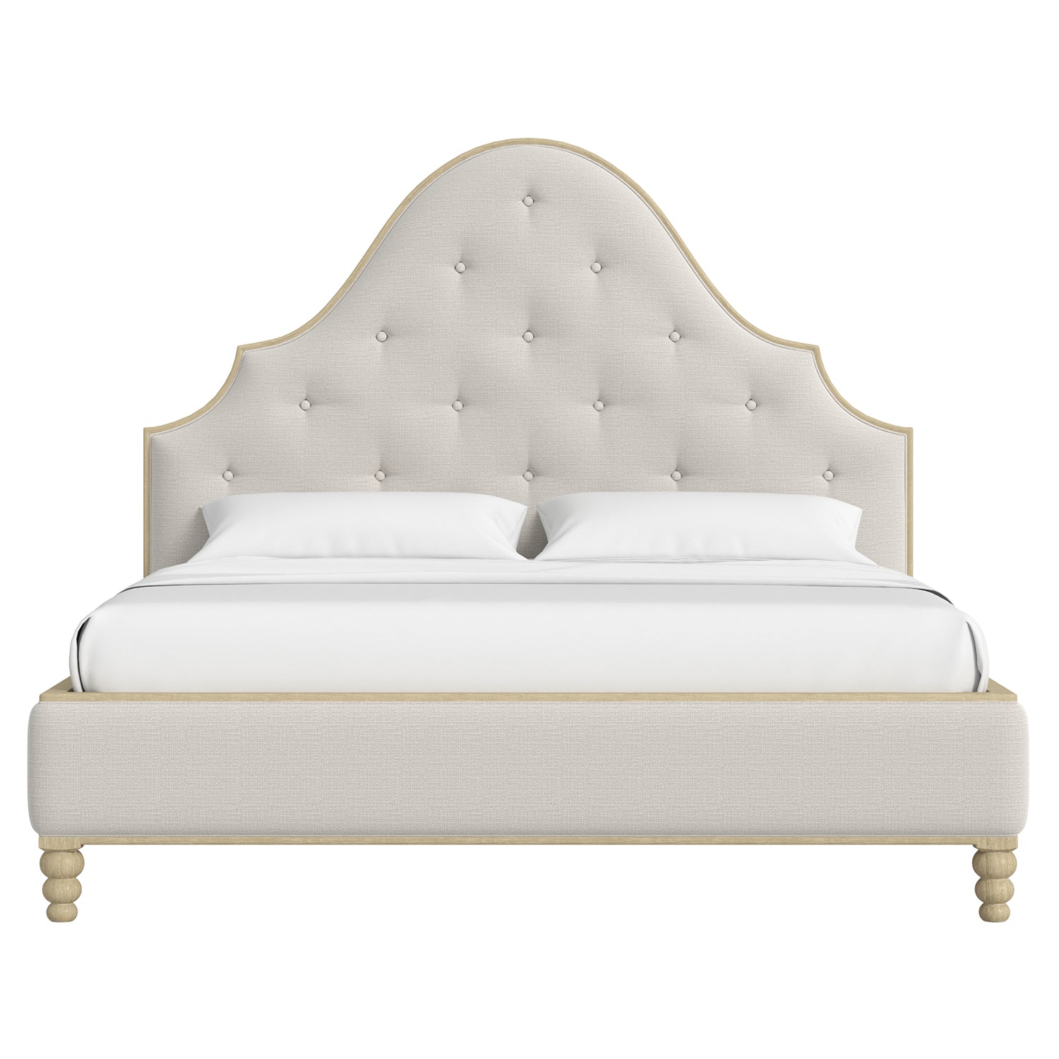 A.R.T. Furniture Haven Sundrenched Oak Upholstered Bed