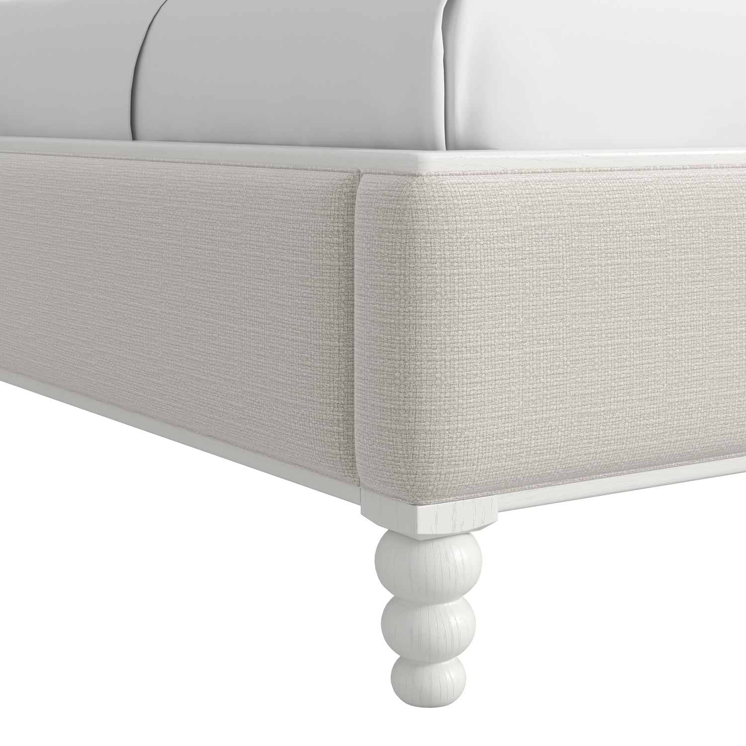 A.R.T. Furniture Haven Warm White Upholstered Bed