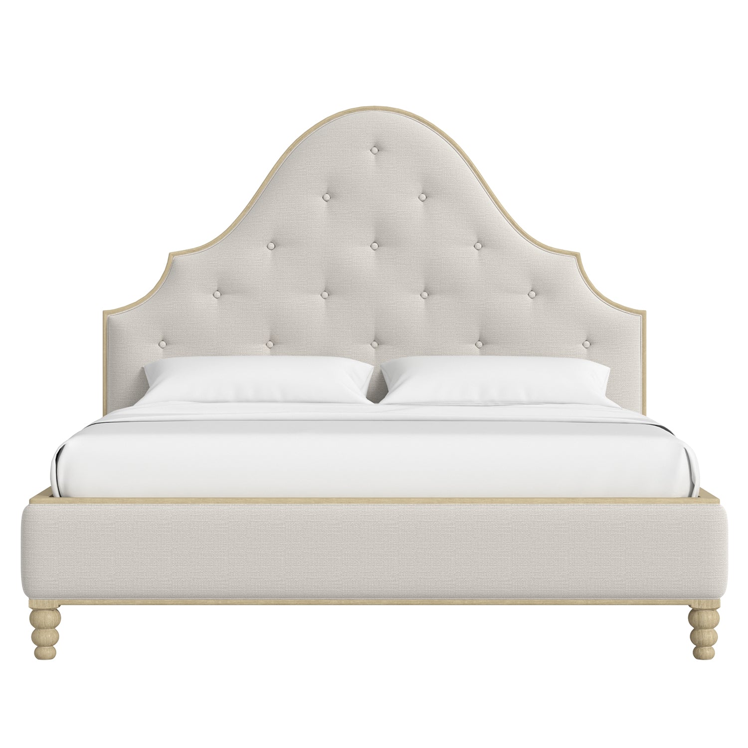 A.R.T. Furniture Haven Sundrenched Oak Upholstered Bed
