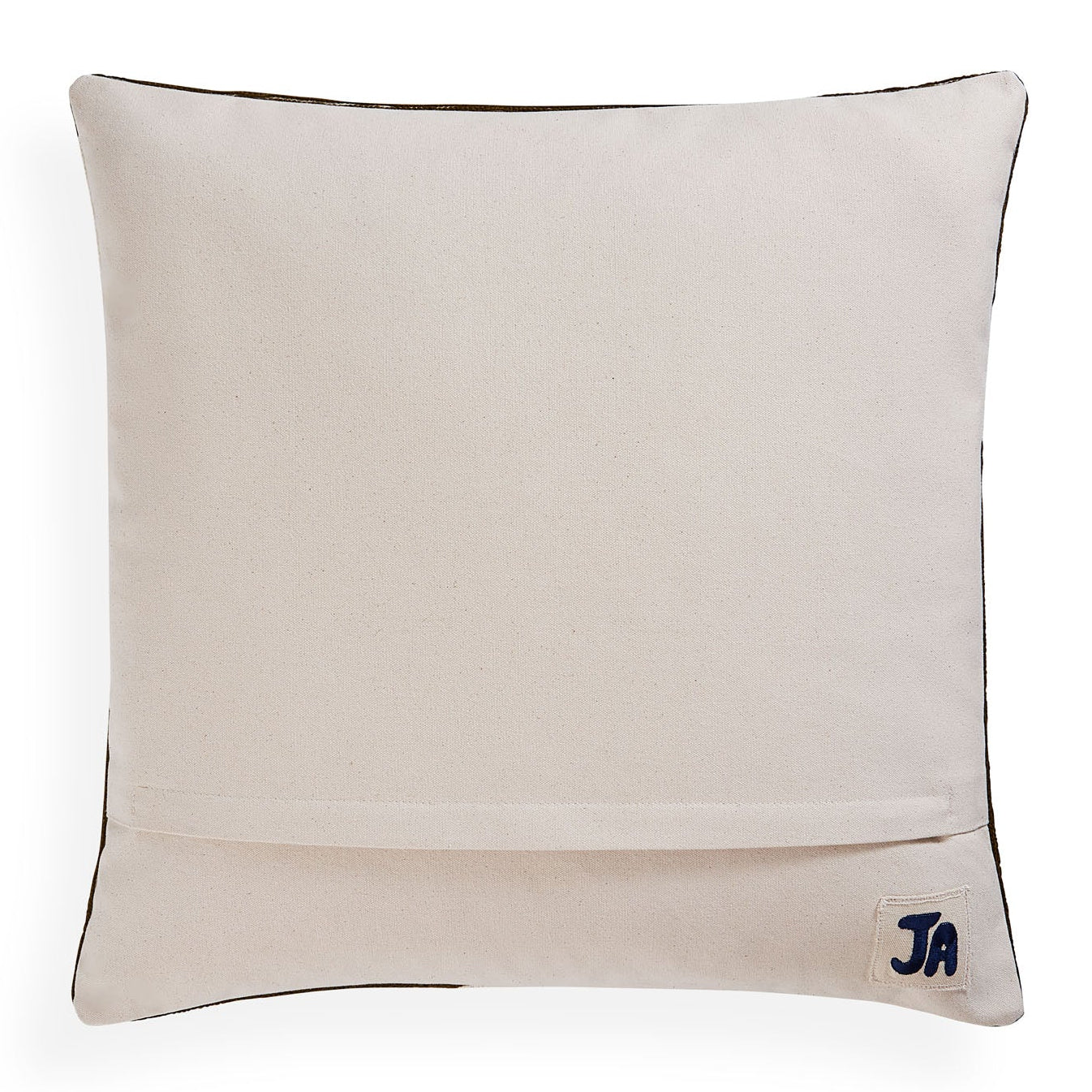 Jonathan Adler Ojai Branch pillow, cotton canvas reverse with logo