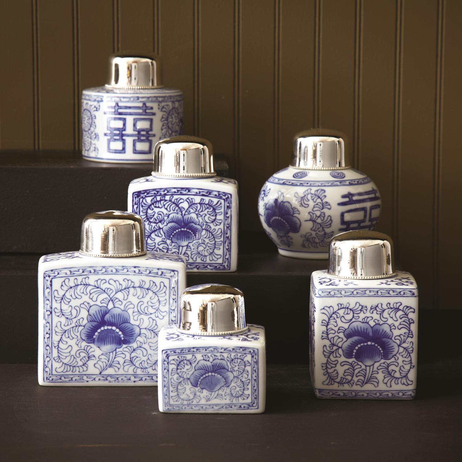 Canton Collection Tea Jar Set of 6