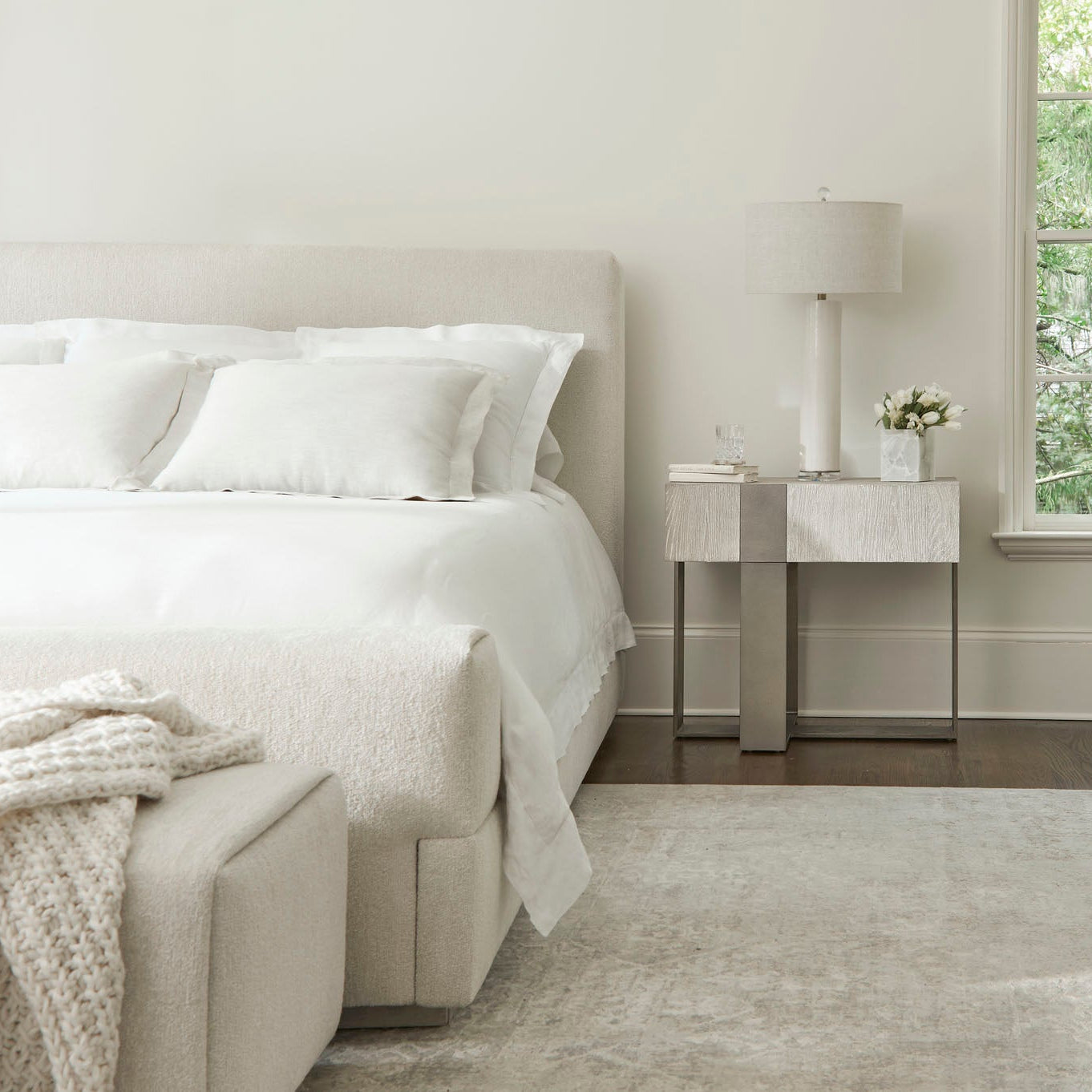 Bernhardt Tempo Metal Base Left Nightstand