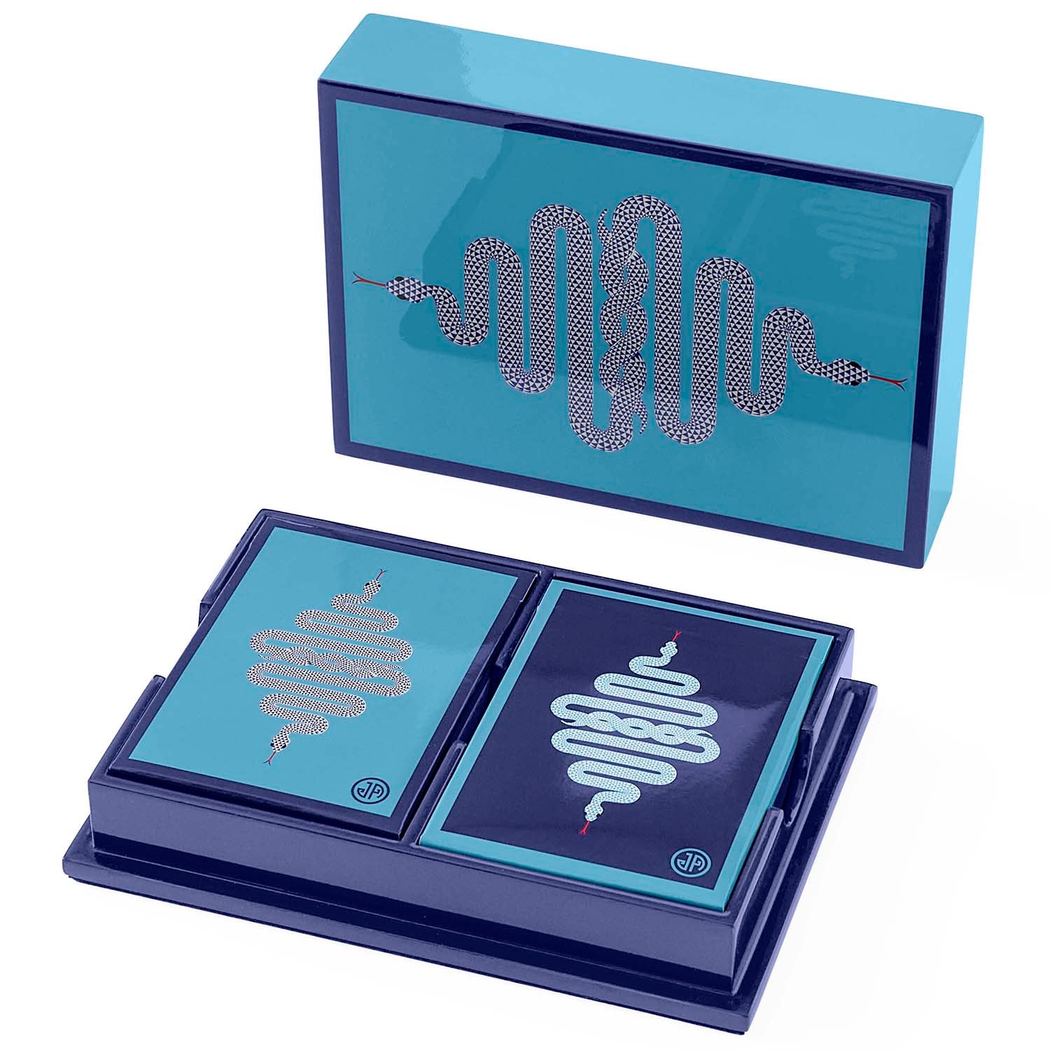 Jonathan Adler Eden Blue Lacquer Card Set