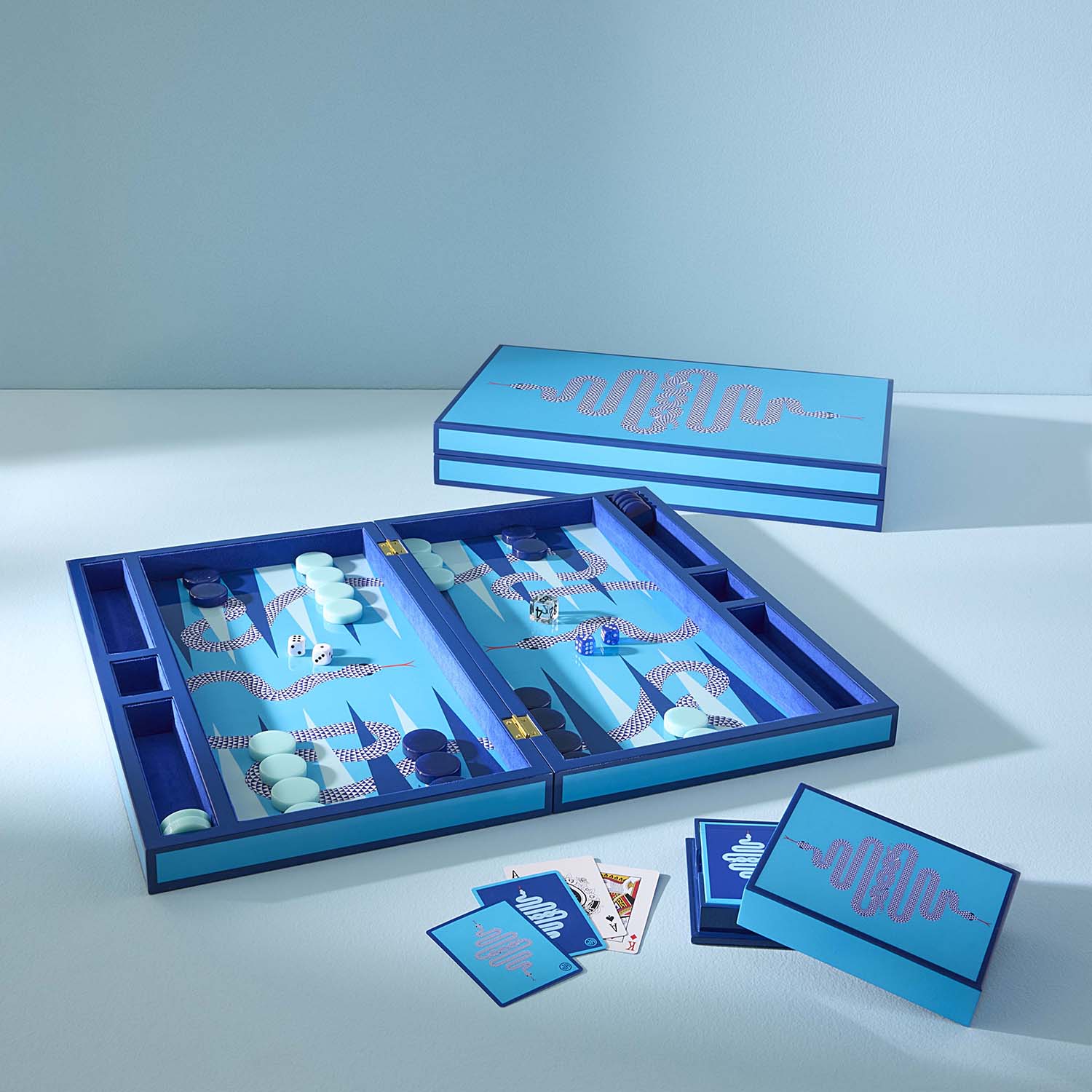 Jonathan Adler Eden Blue Lacquer Card Set