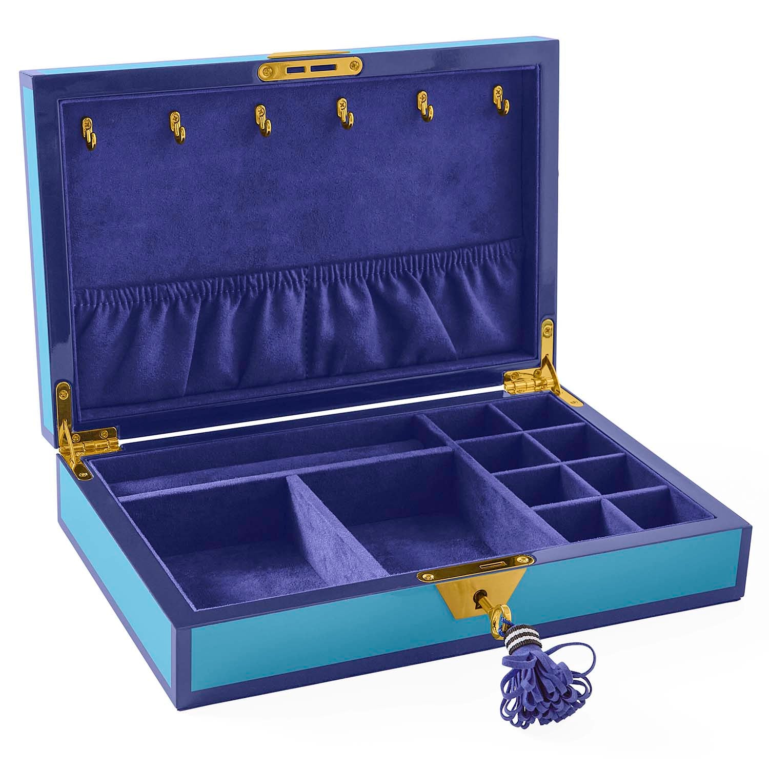 Jonathan Adler Eden Lacquer Jewelry Box | Paynes Gray
