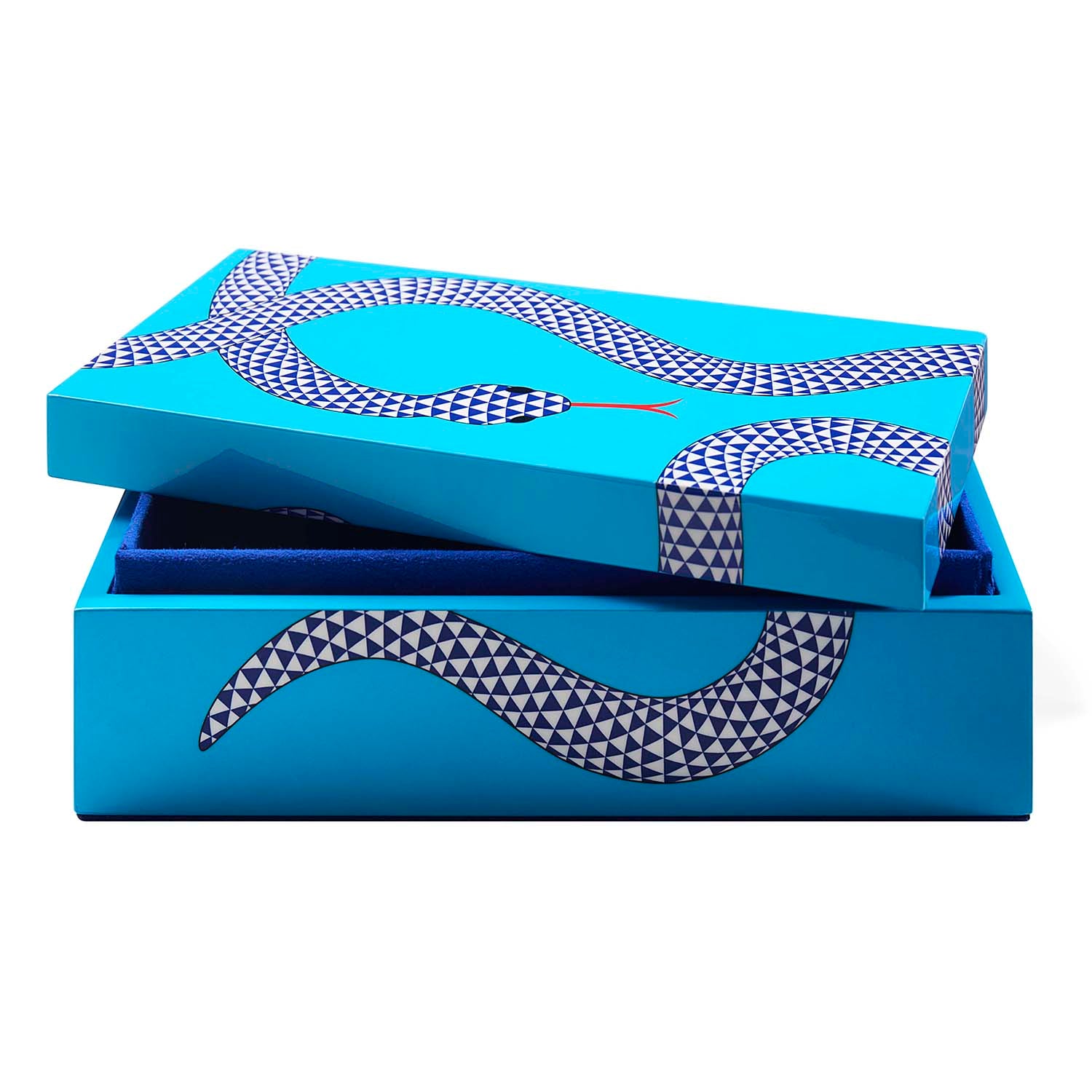 Jonathan Adler Eden Blue Lacquer Box
