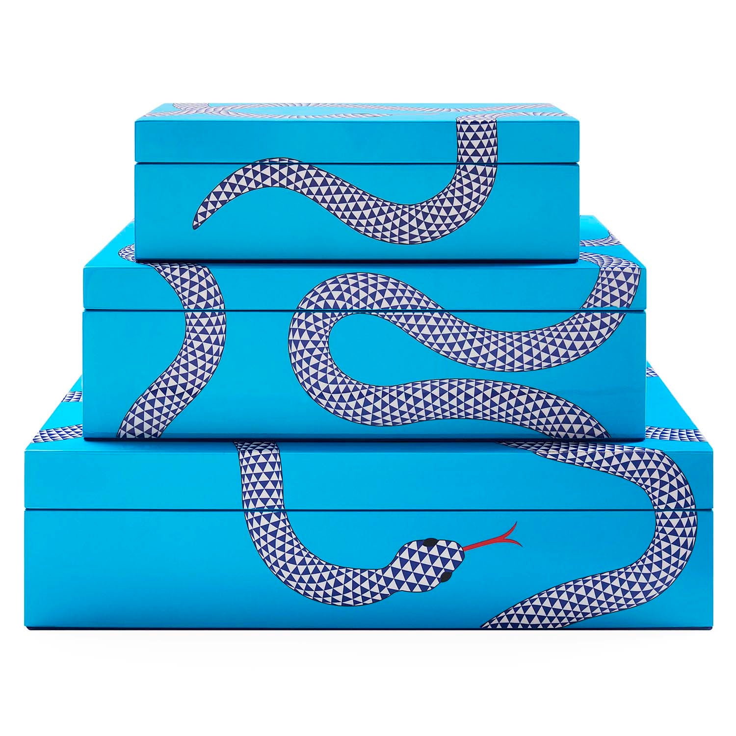 Jonathan Adler Eden Blue Lacquer Box
