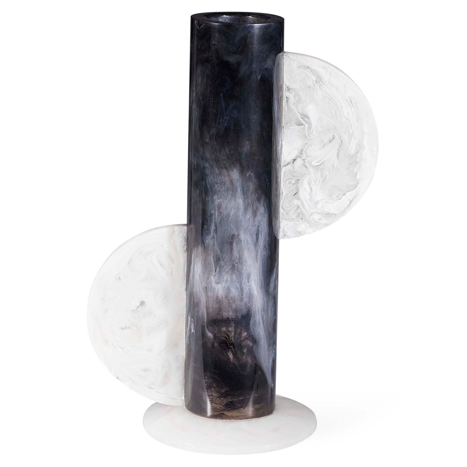 Jonathan Adler Mustique Black & White Cylinder Vase