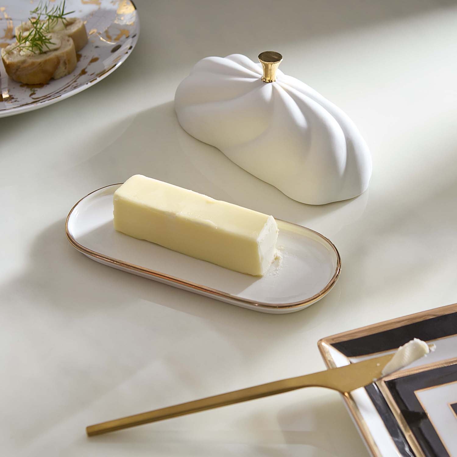 Jonathan Adler Geneva Butter Dish - Thumbnail 5