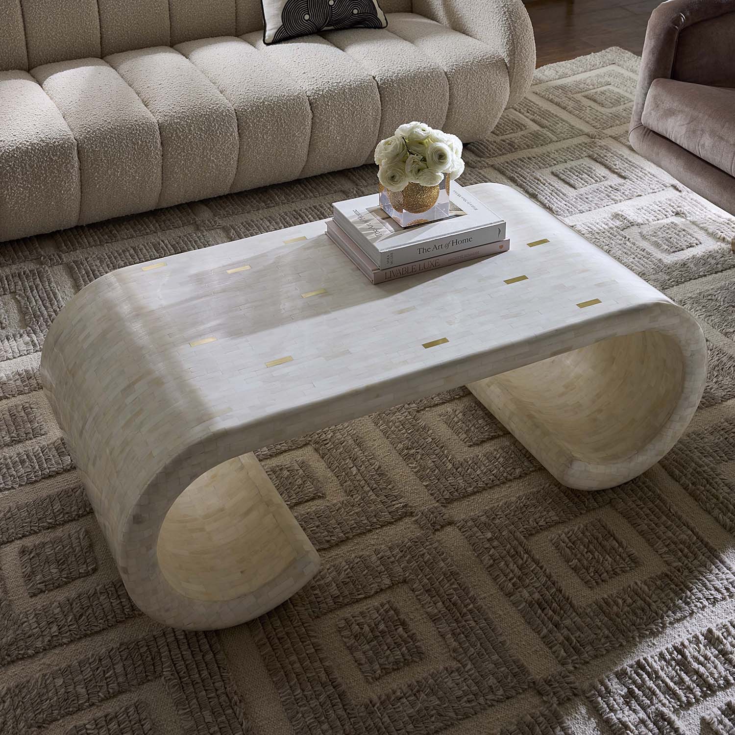 Jonathan Adler Casablanca Scroll Cocktail Table