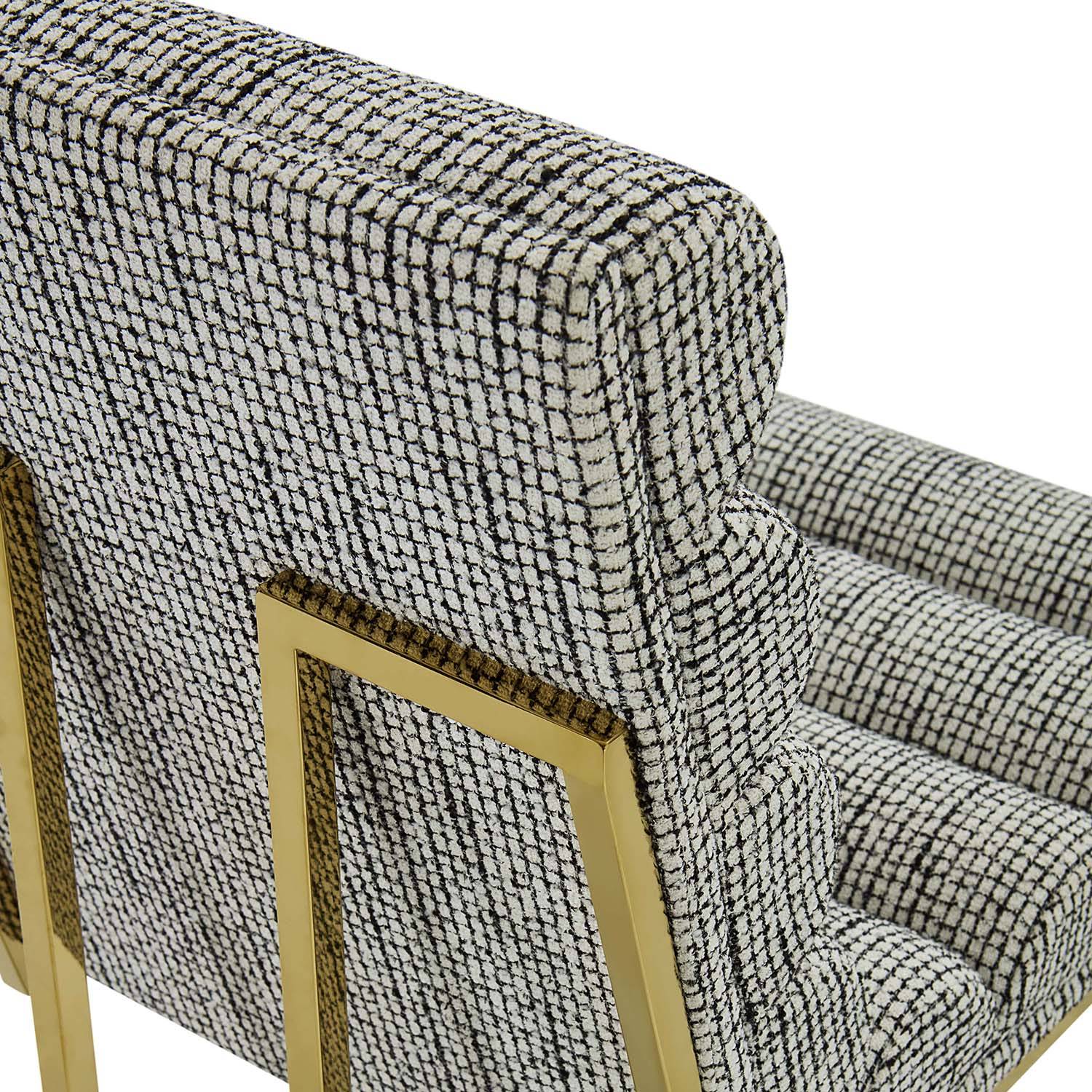 Jonathan Adler Channeled Goldfinger Dining Chair