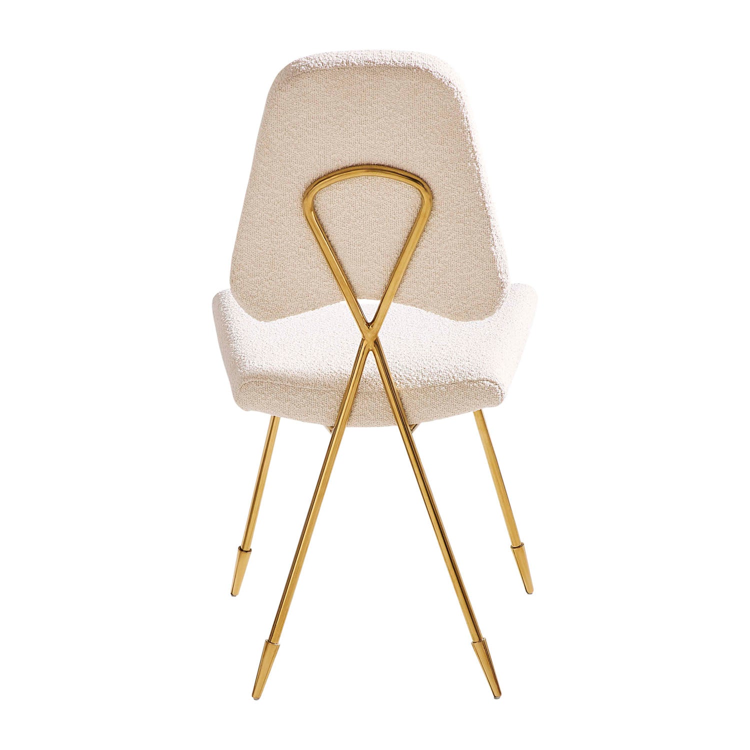 Jonathan Adler Maxime Dining Chair shown to scale at a dining table