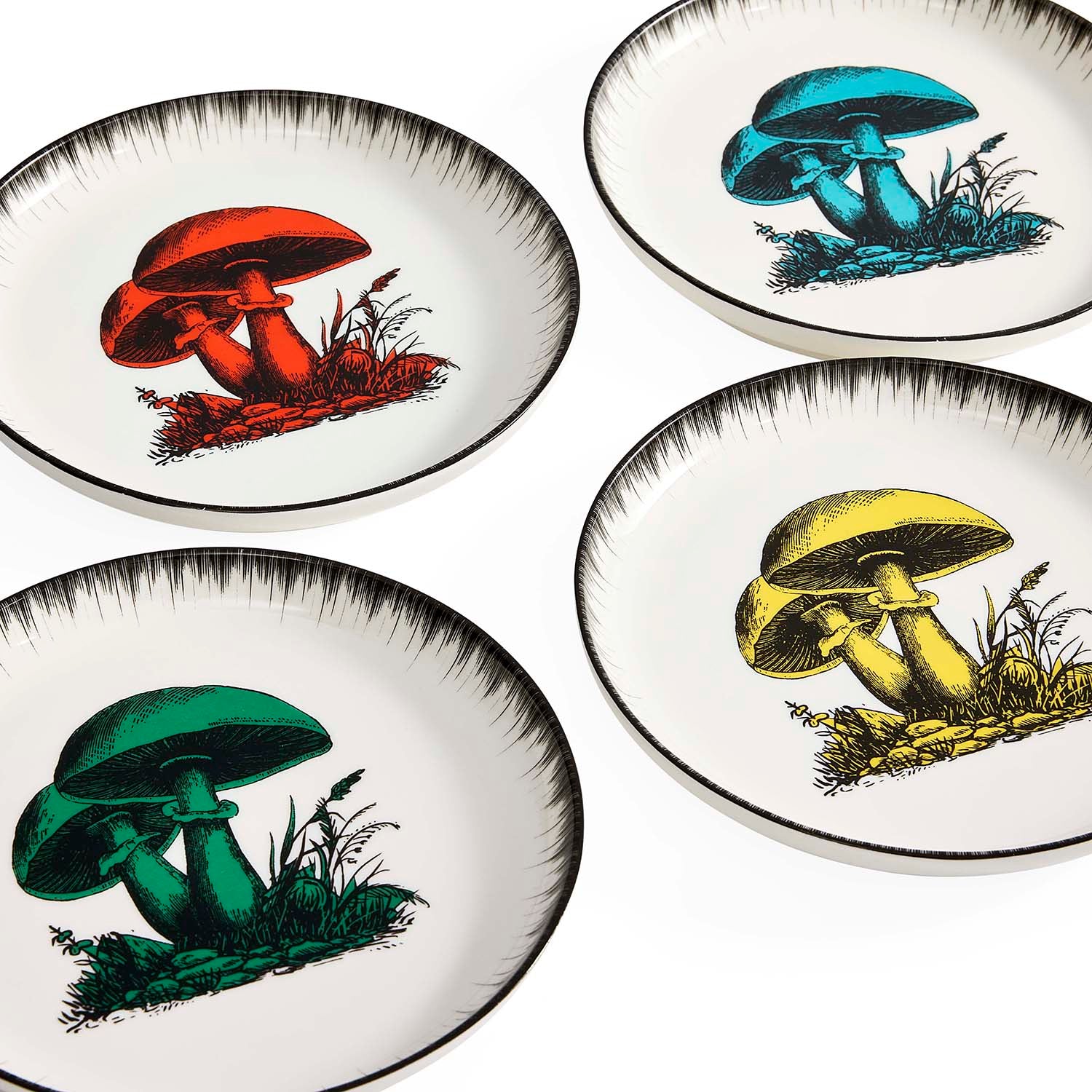 Jonathan Adler Botanist Canape Plate Set of 4