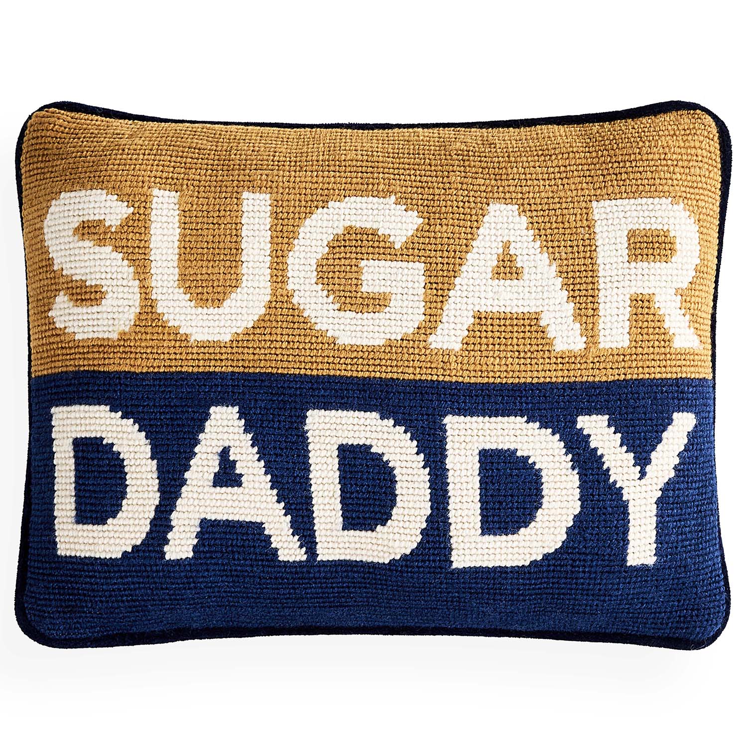 Jonathan Adler Sugar Daddy Needlepoint Throw Pillow