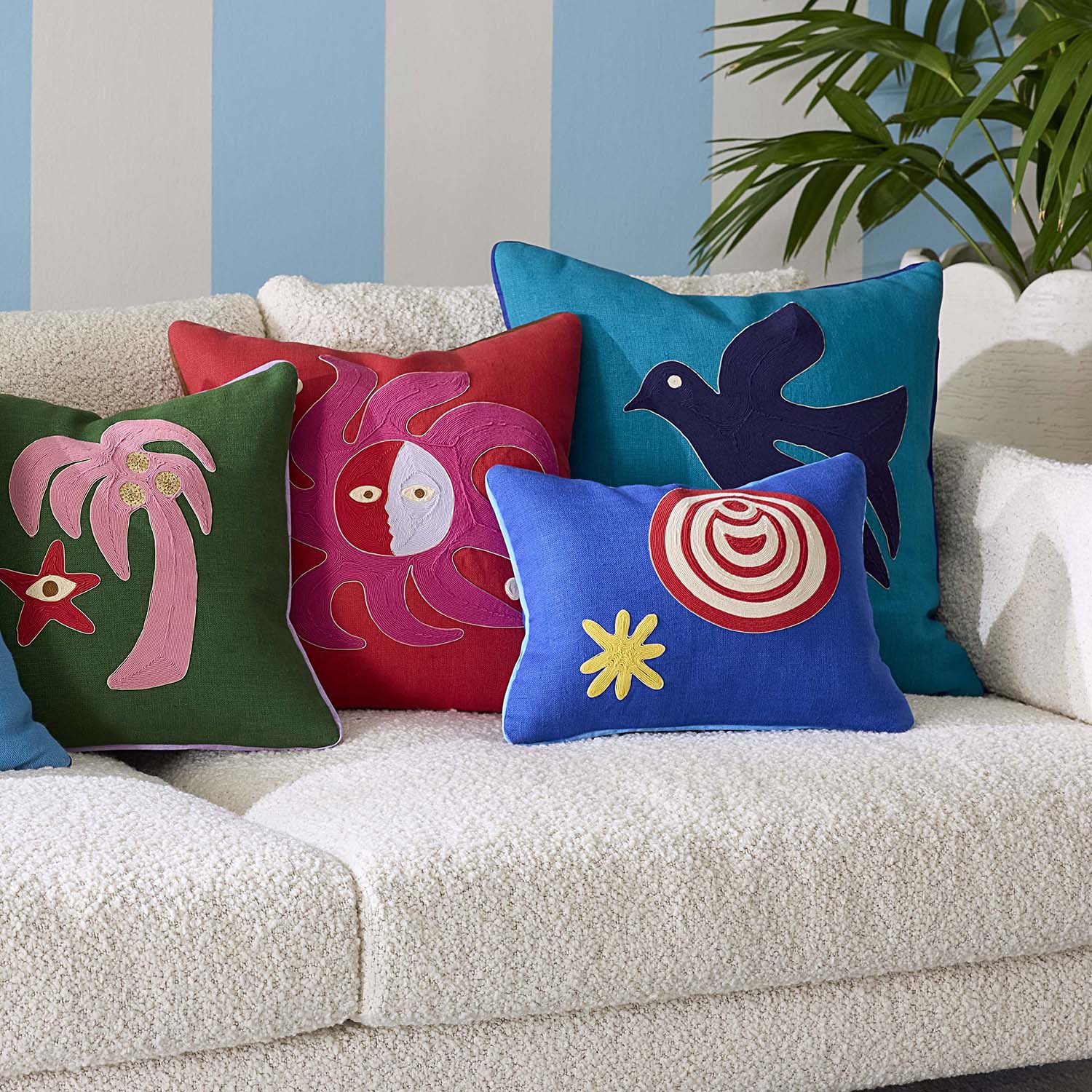 Jonathan Adler Playa Bird Throw Pillow