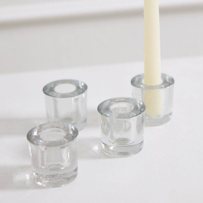 Token Candleholder Set of 8 shown as a styled home décor accent