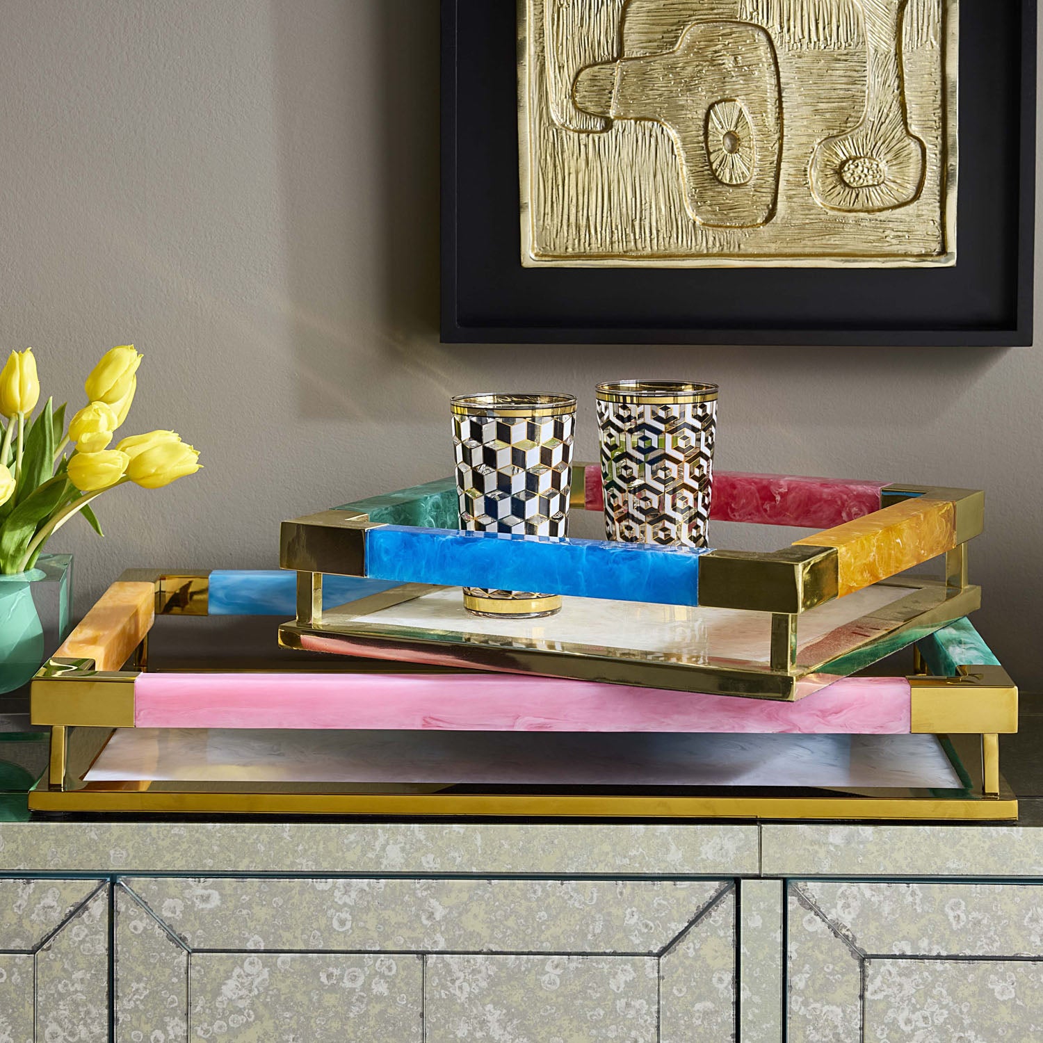 Jonathan Adler Como Rectangle Tray