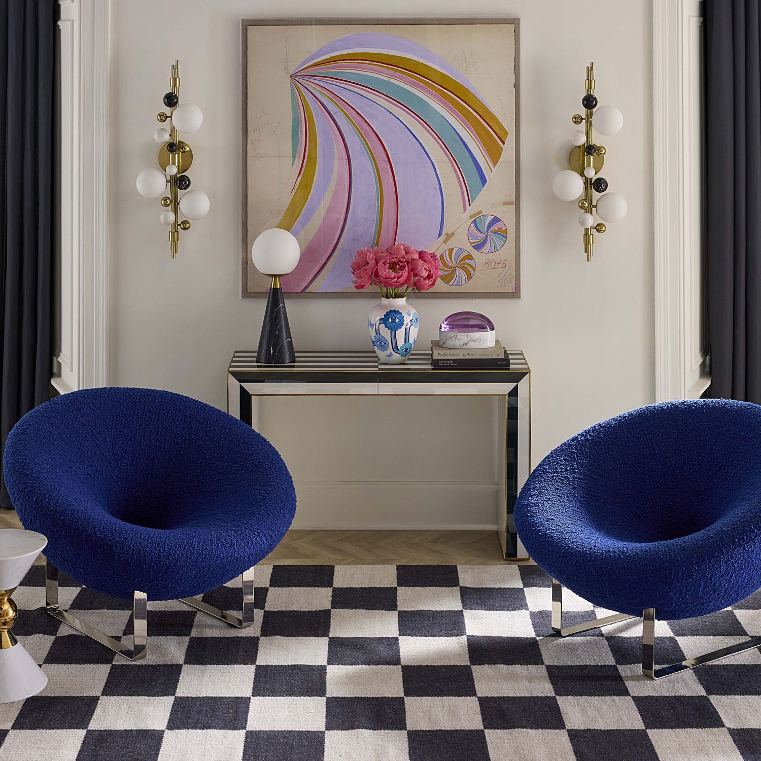 Jonathan Adler Op Art Waterfall Console Table