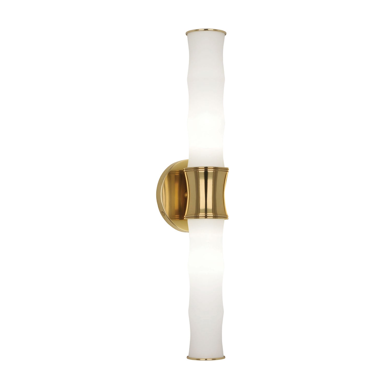 Jonathan Adler Meurice End-on-End Brass Wall Sconce